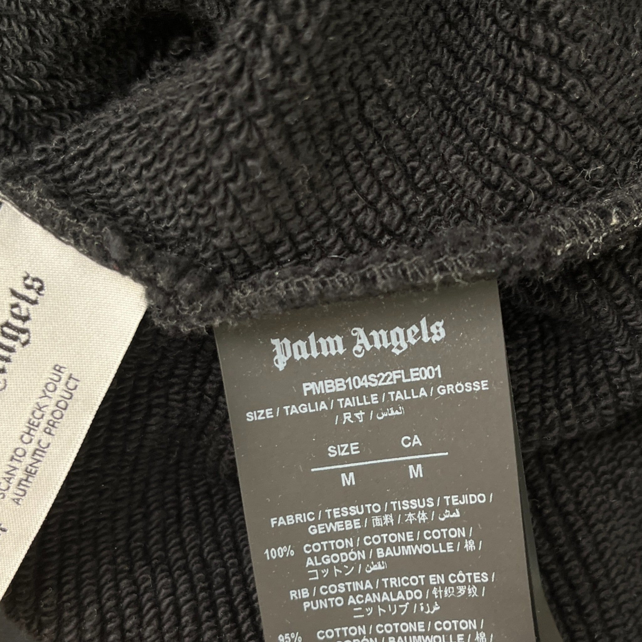 Men's Print Paint Splatter Hoodie Black Size M