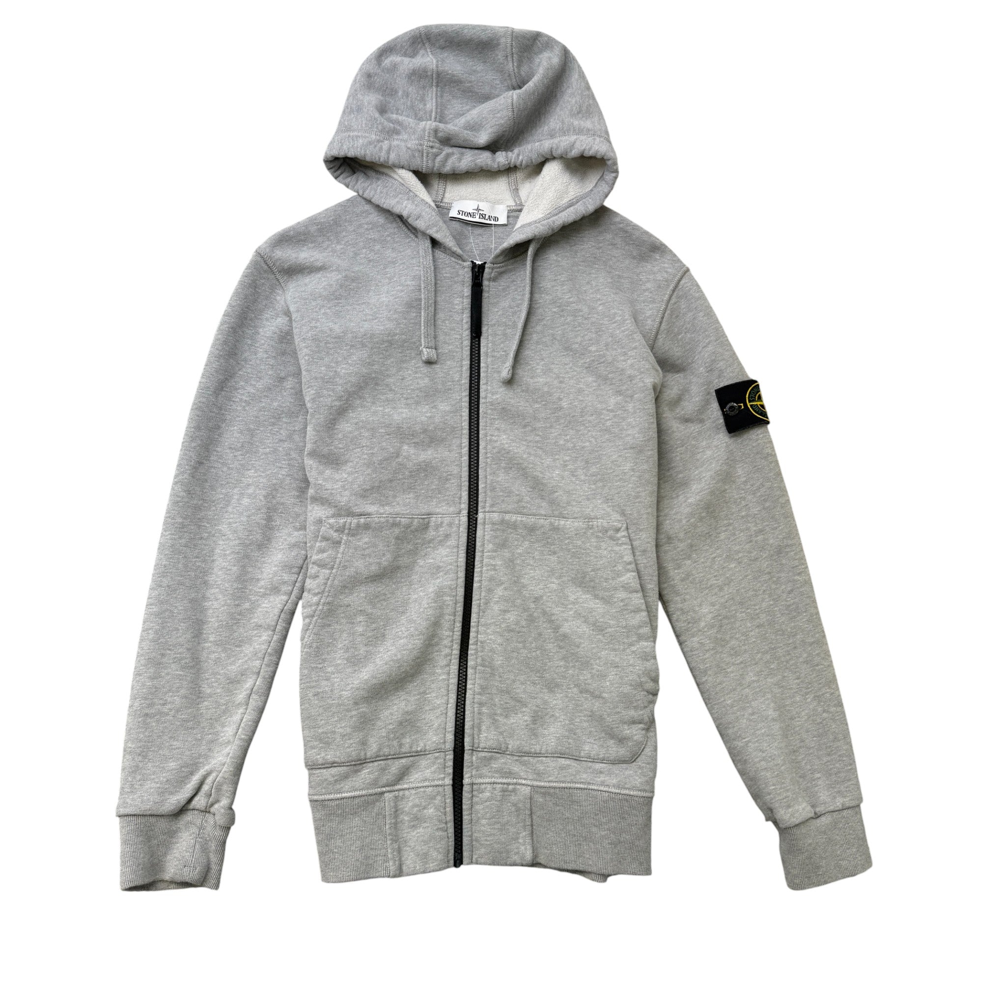 Men's Applique Logo Hoodie Grey Size M