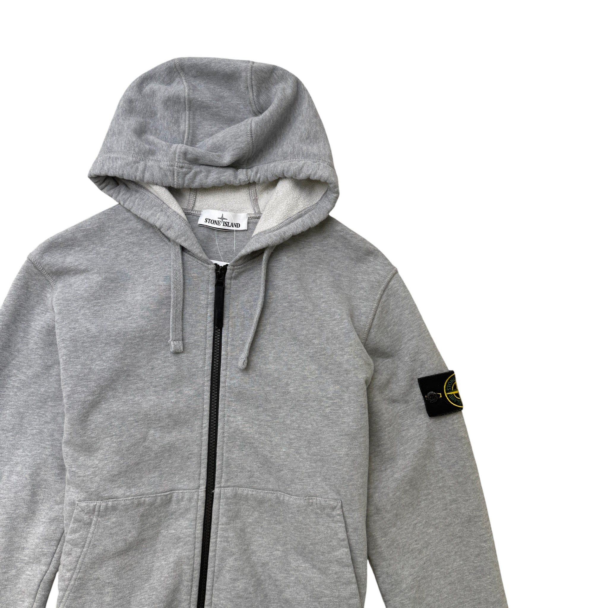 Men's Applique Logo Hoodie Grey Size M