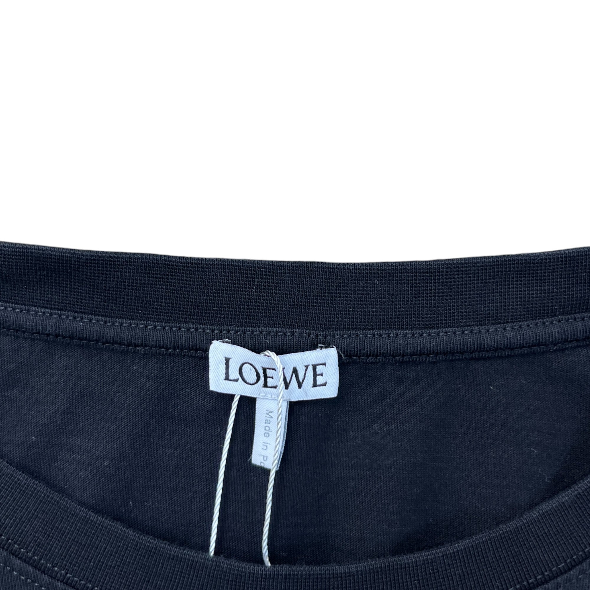 Men's Embroidered Logo T-Shirt Black Size XL