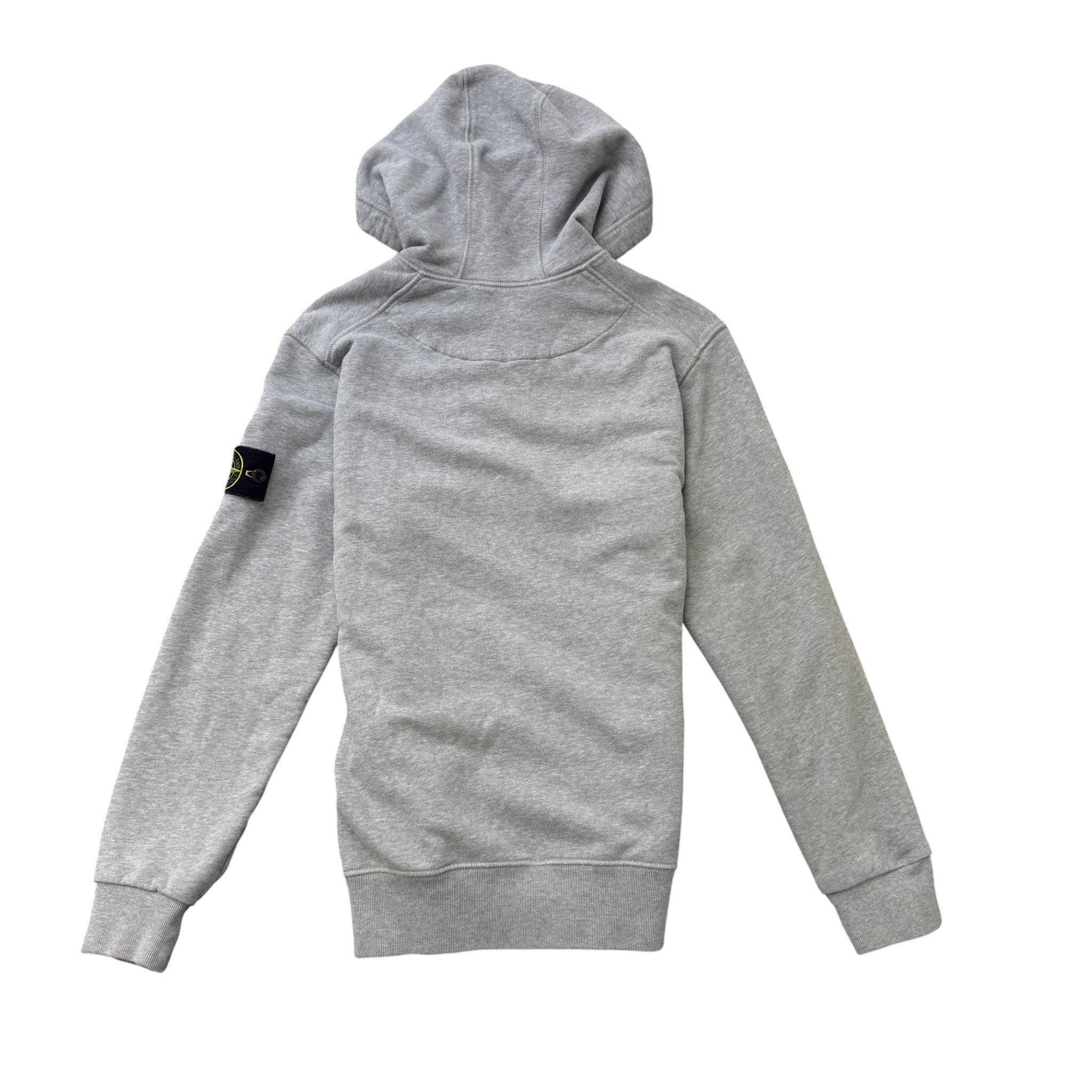 Men's Applique Logo Hoodie Grey Size M