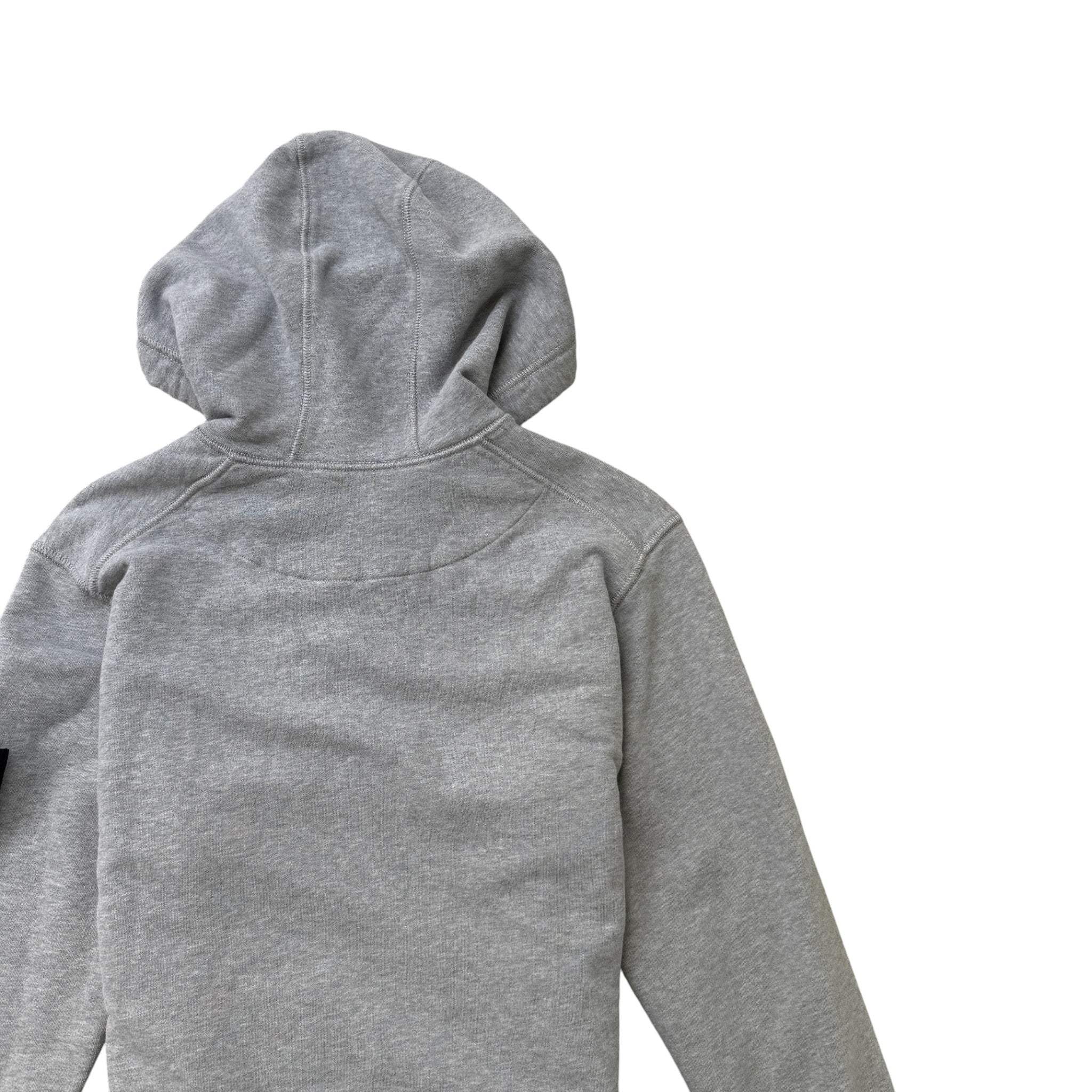 Men's Applique Logo Hoodie Grey Size M