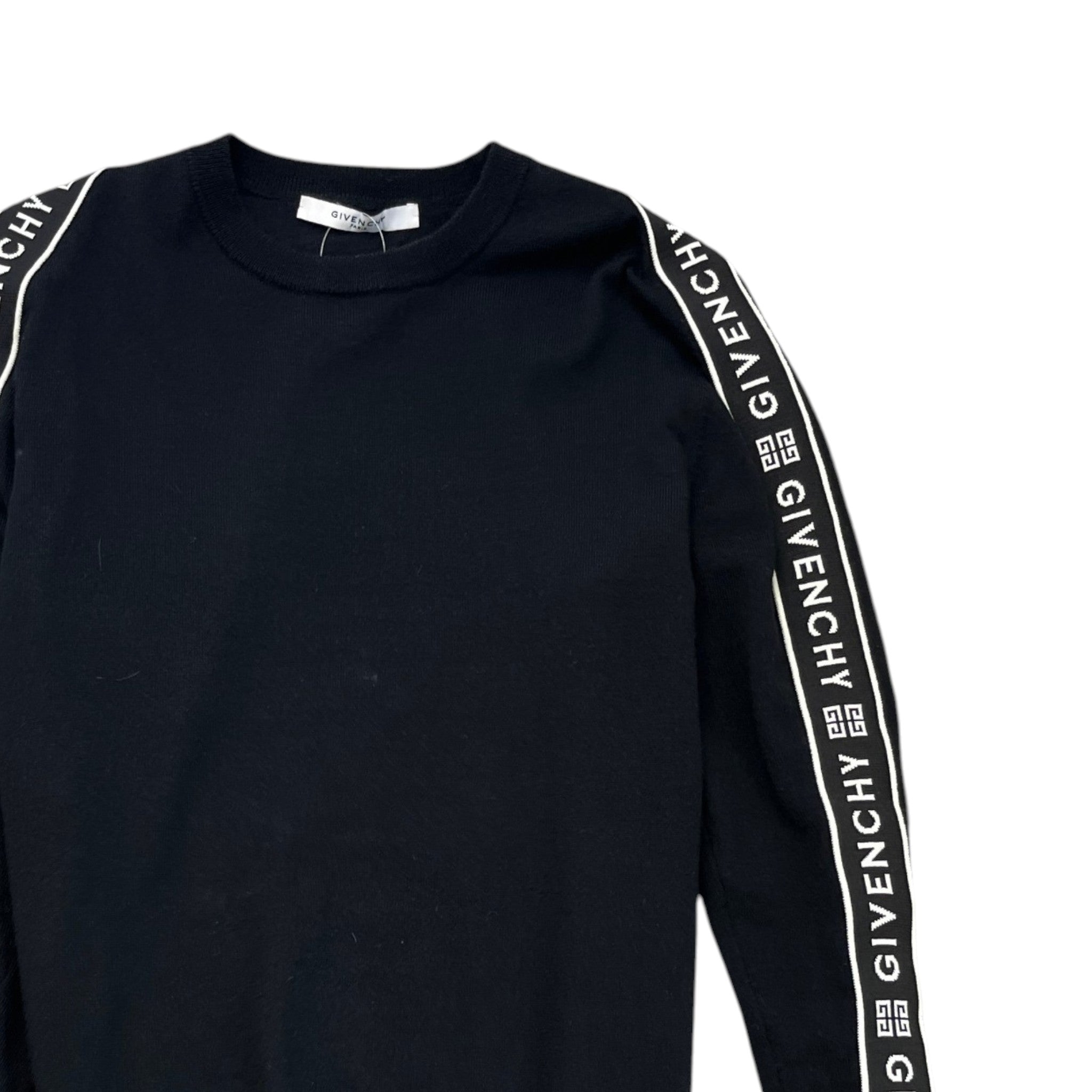 Men's Tape Logo Jumper Black Size M