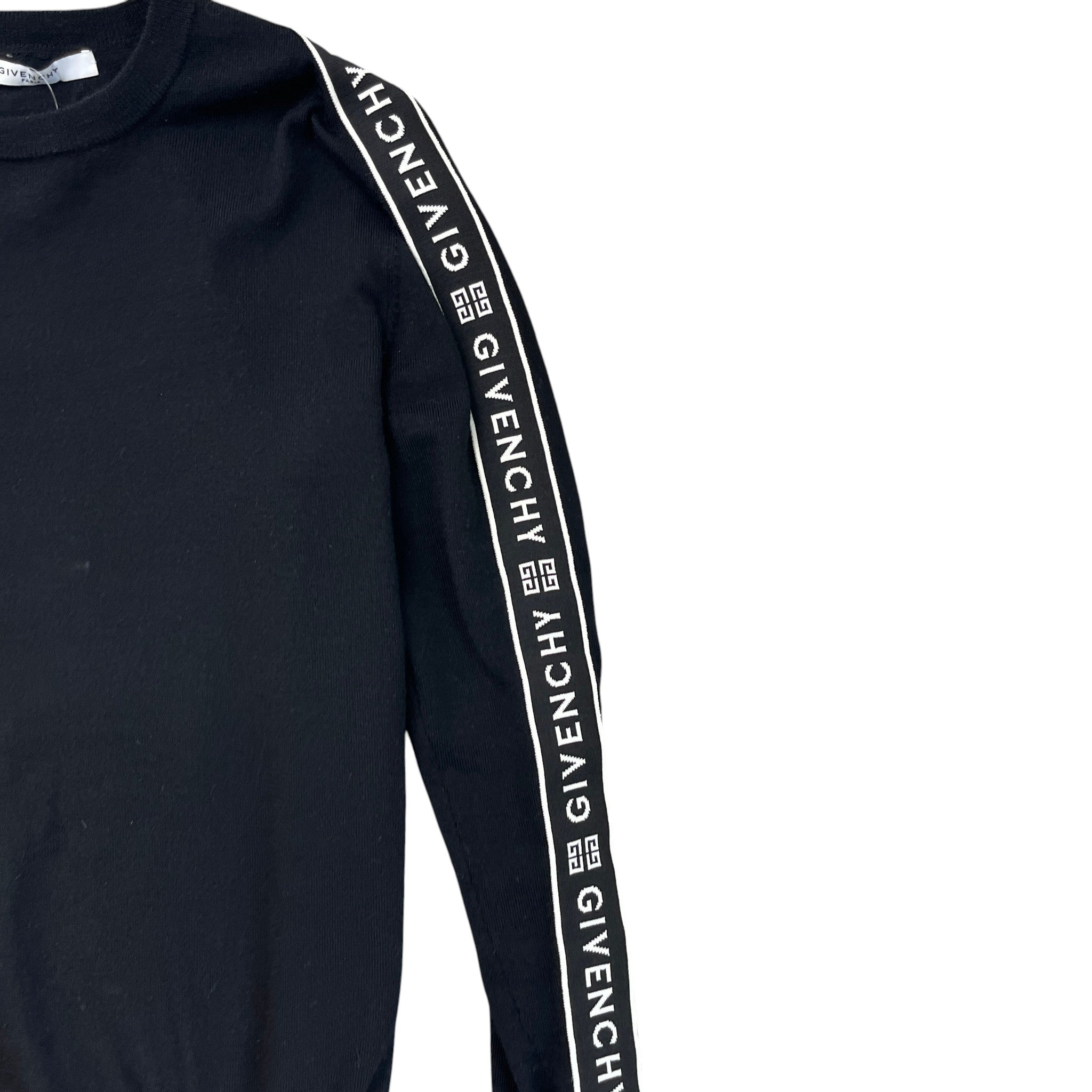 Men's Tape Logo Jumper Black Size M
