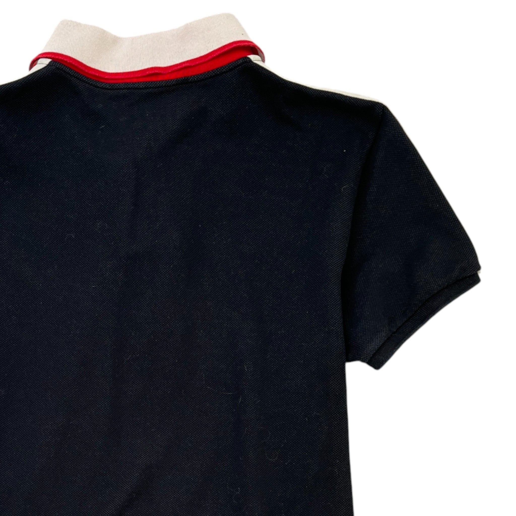 Men's Web Tape Logo Polo Shirt Black Size XS