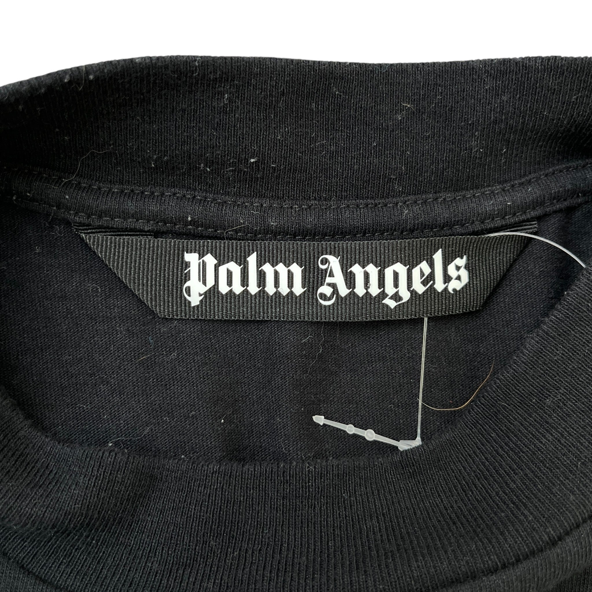 Men's Spray Logo Print T-Shirt Black Size S