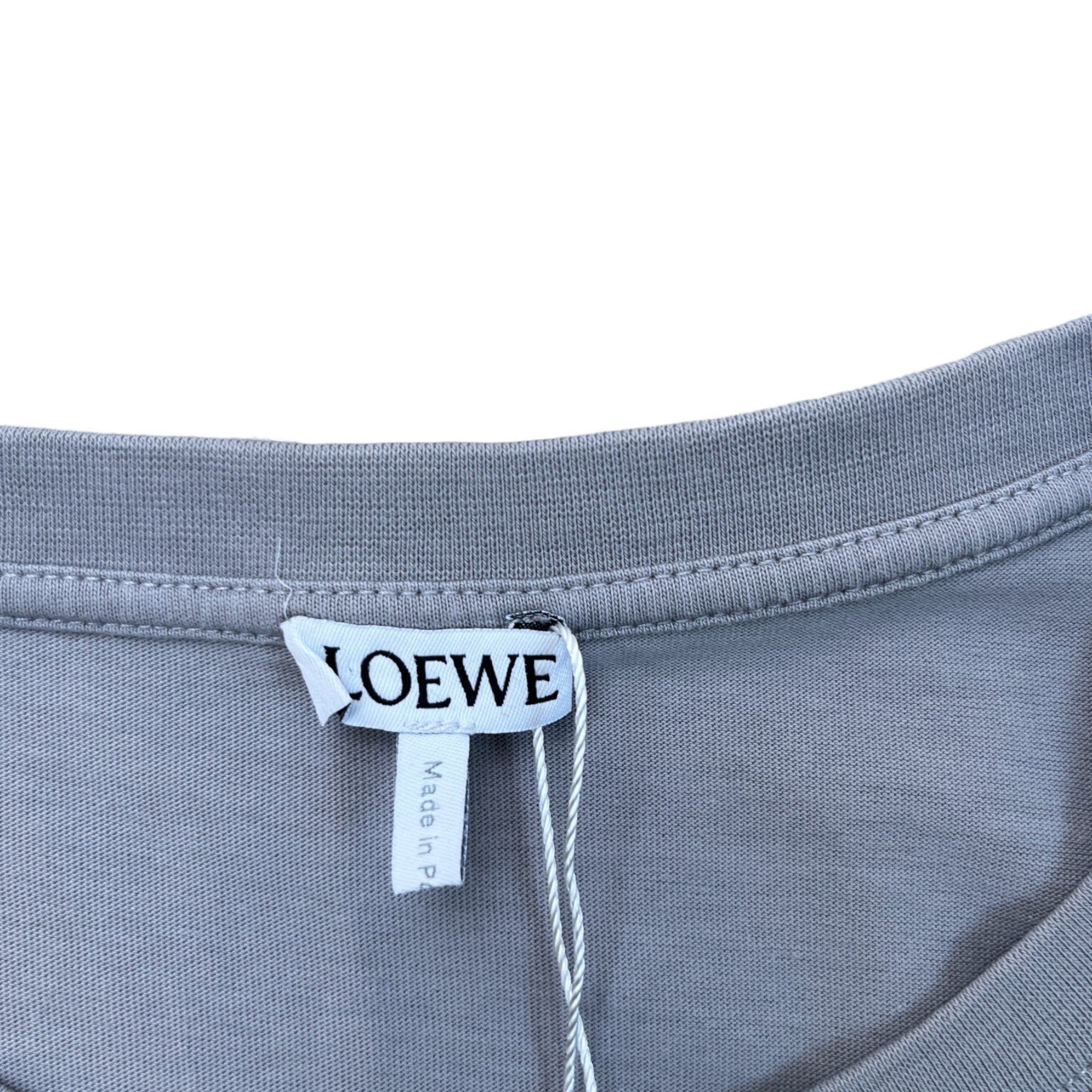 Men's Embroidered Logo T-Shirt Grey Size XL