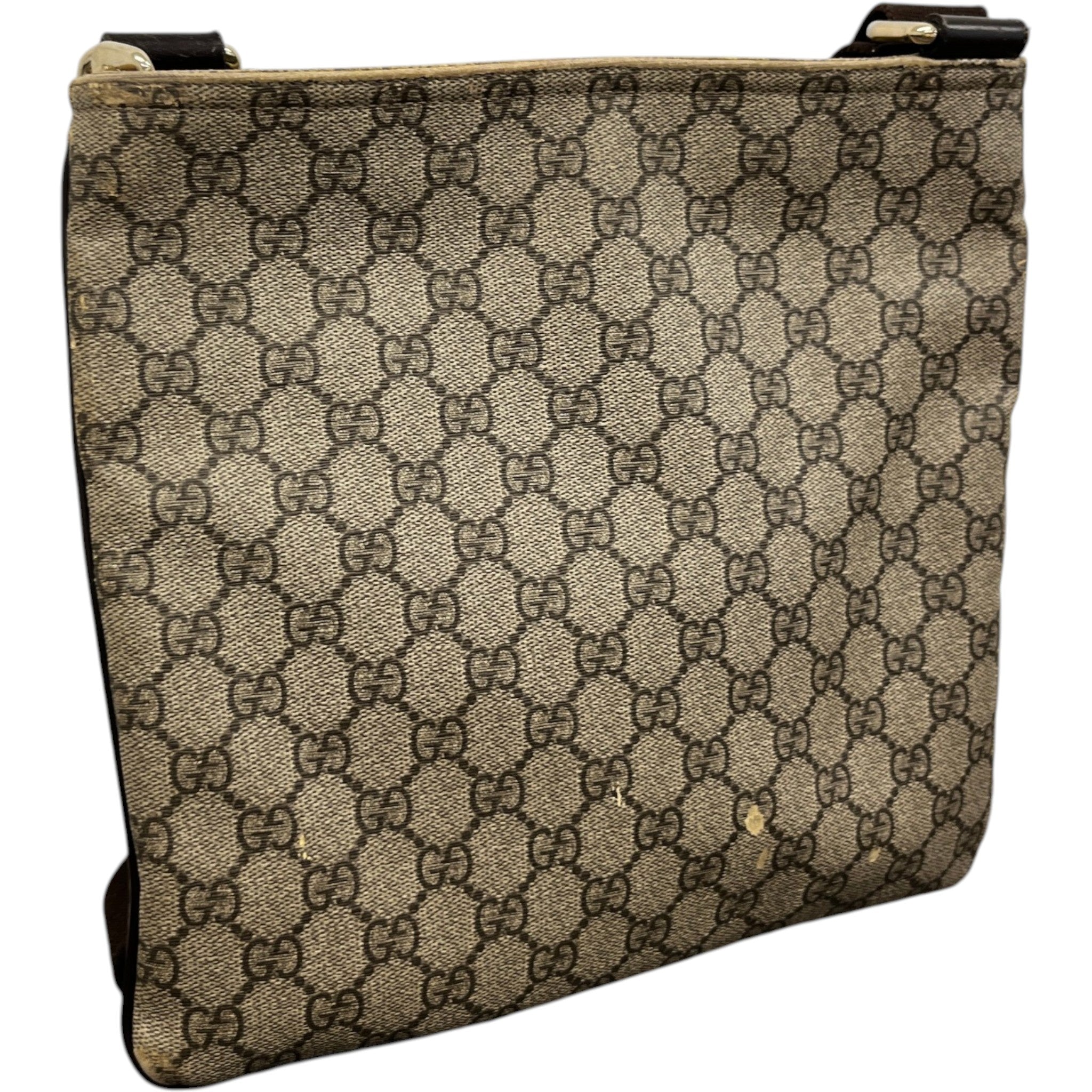 Men's Gg Supreme Messenger Bag Beige