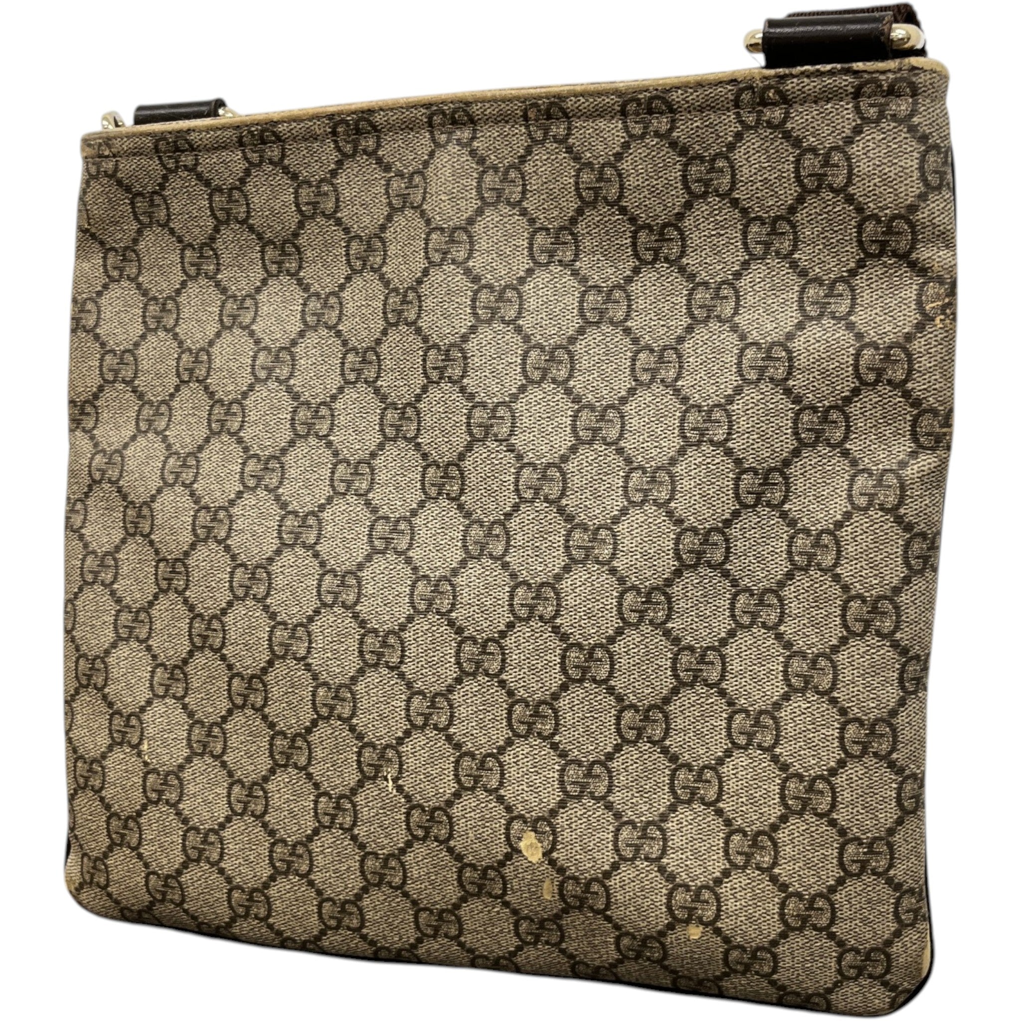 Men's Gg Supreme Messenger Bag Beige