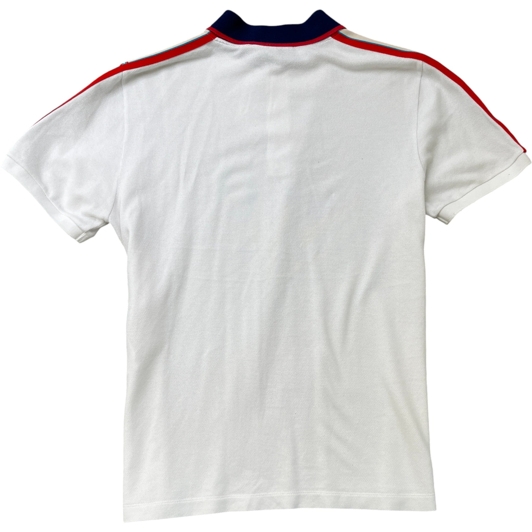 Men's Tape Logo Polo Shirt White Size XL