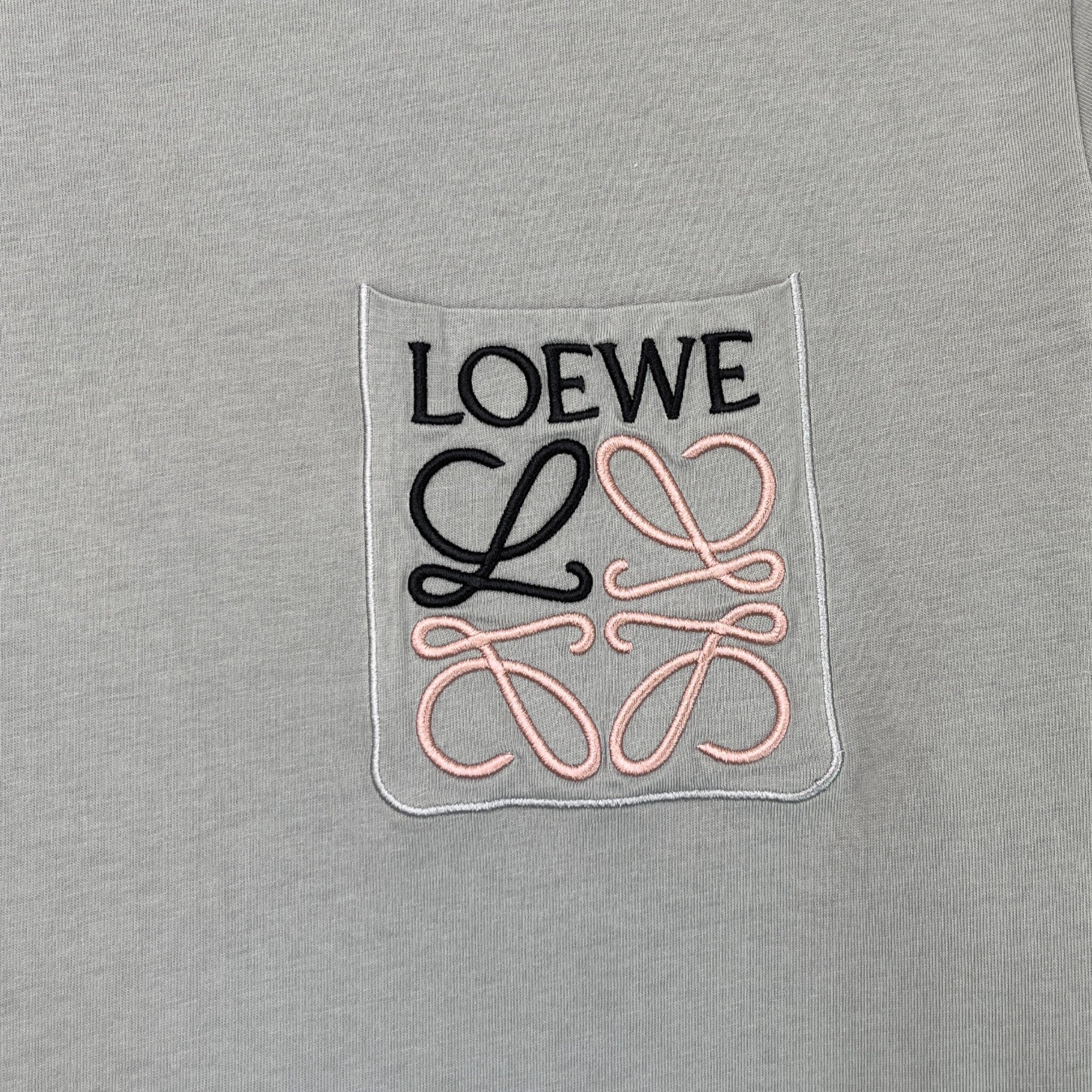 Men's Embroidered Logo T-Shirt Grey Size XL