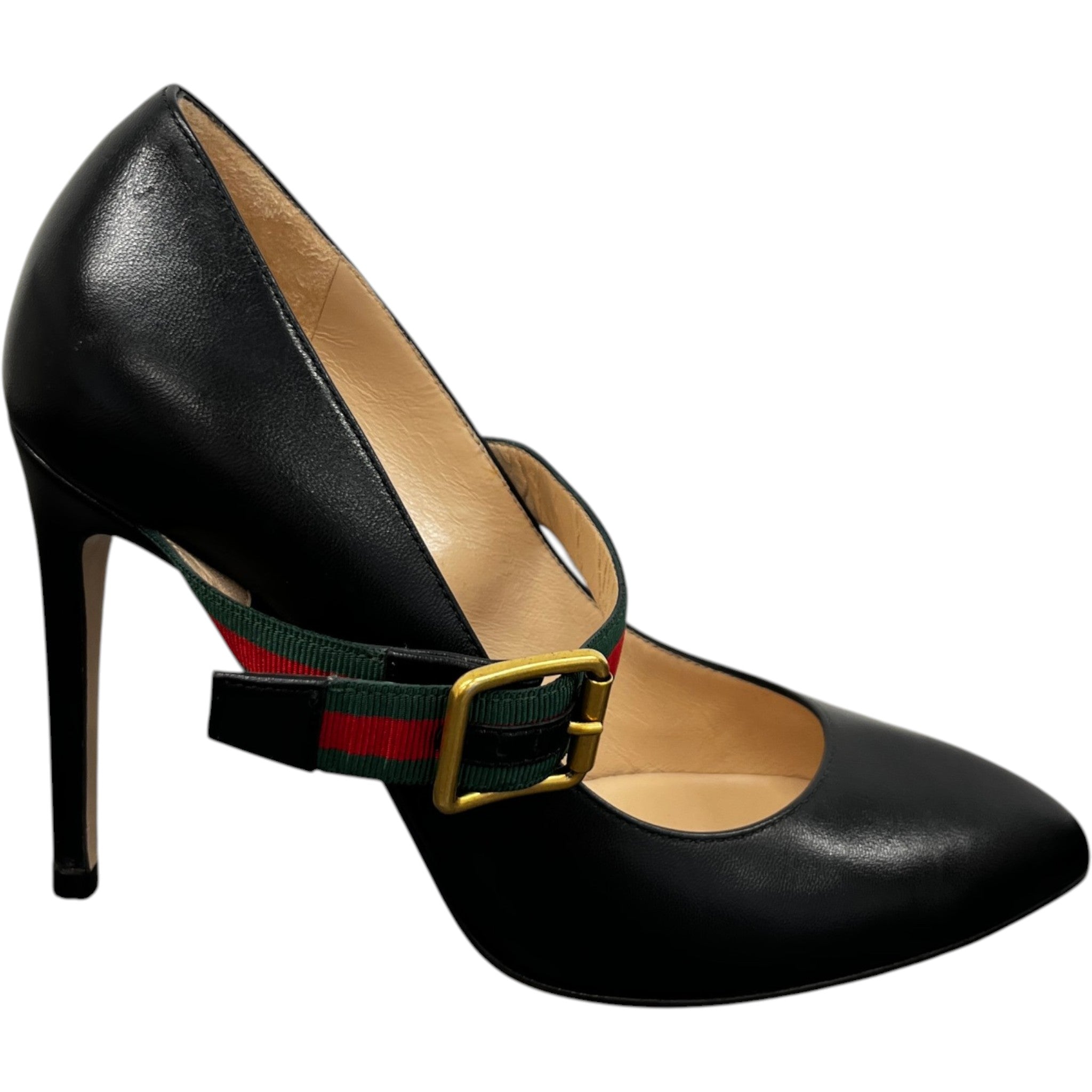 Women's Mary Jane Web Heels Black Size EU 36.5 / UK 3.5