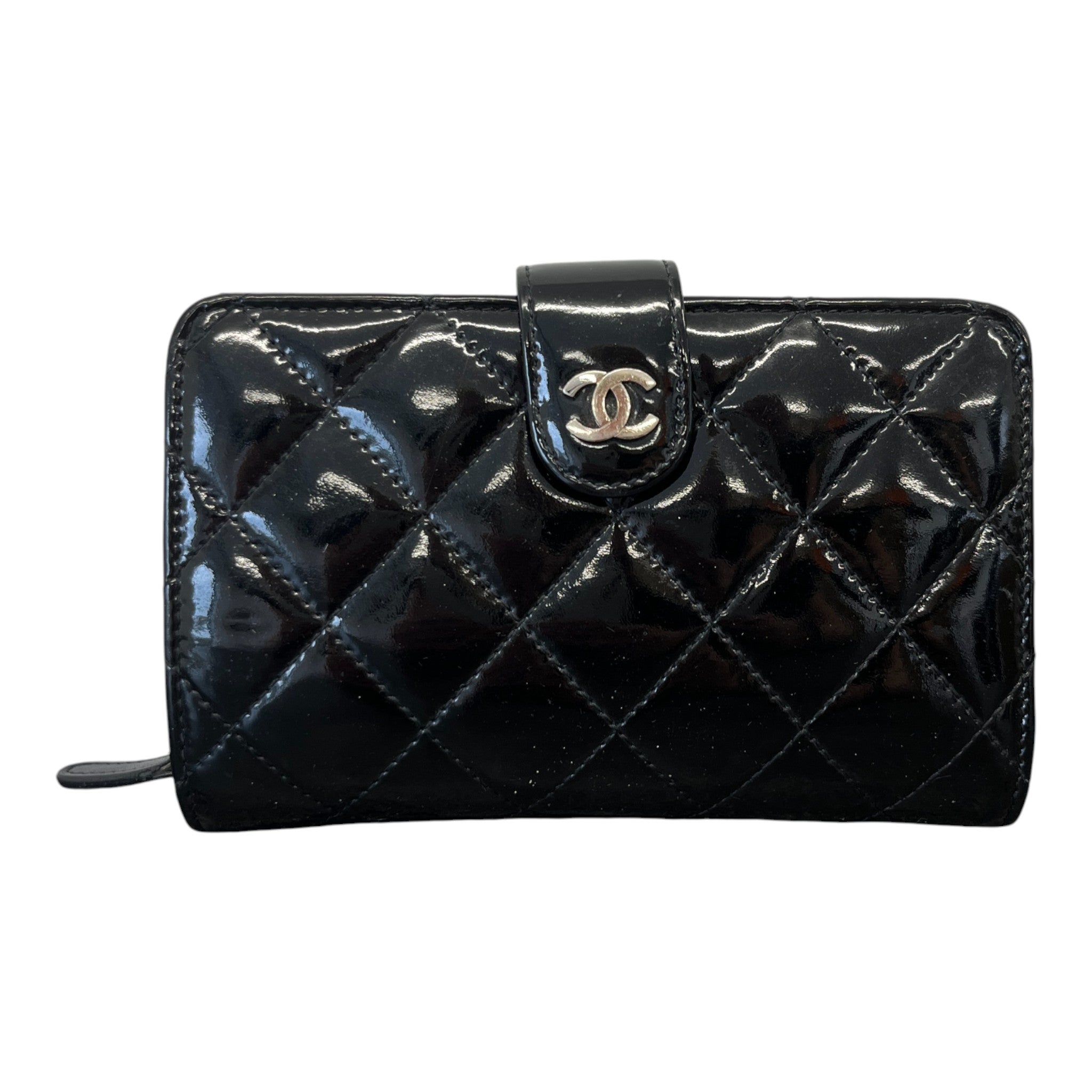 Women's Matelasse Bifold Purse Black