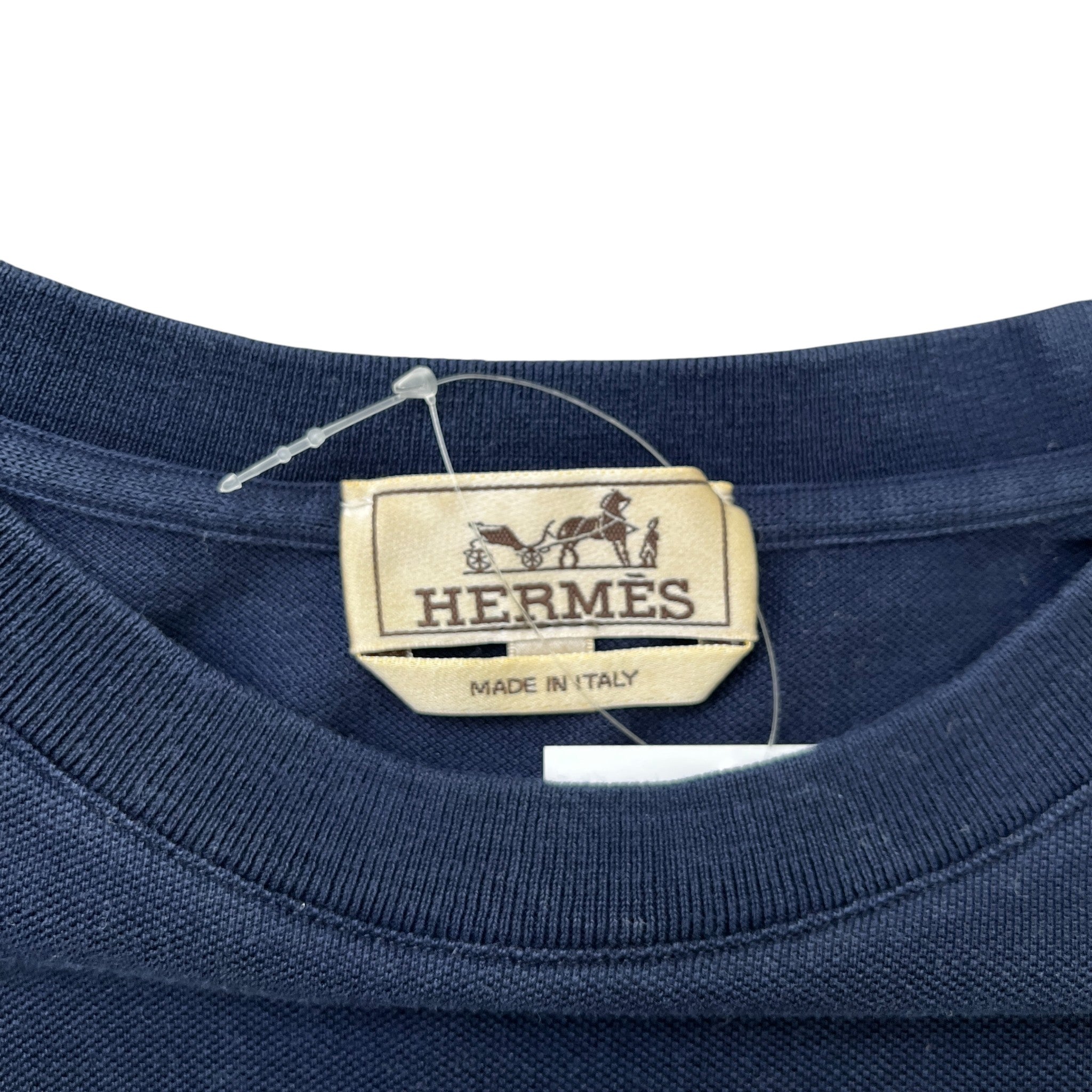 Men's Embroidered Logo T-Shirt Navy Size L