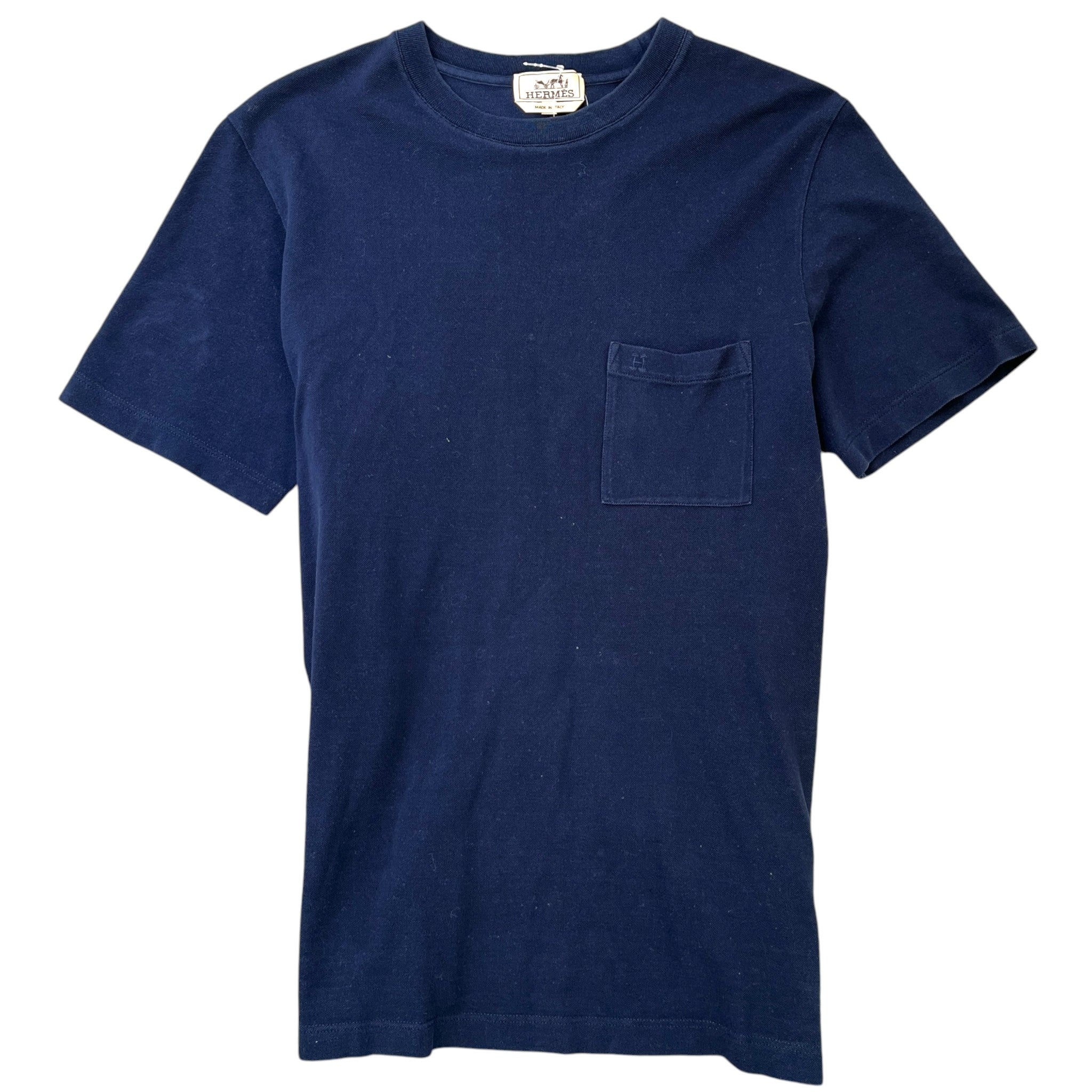 Men's Embroidered Logo T-Shirt Navy Size L