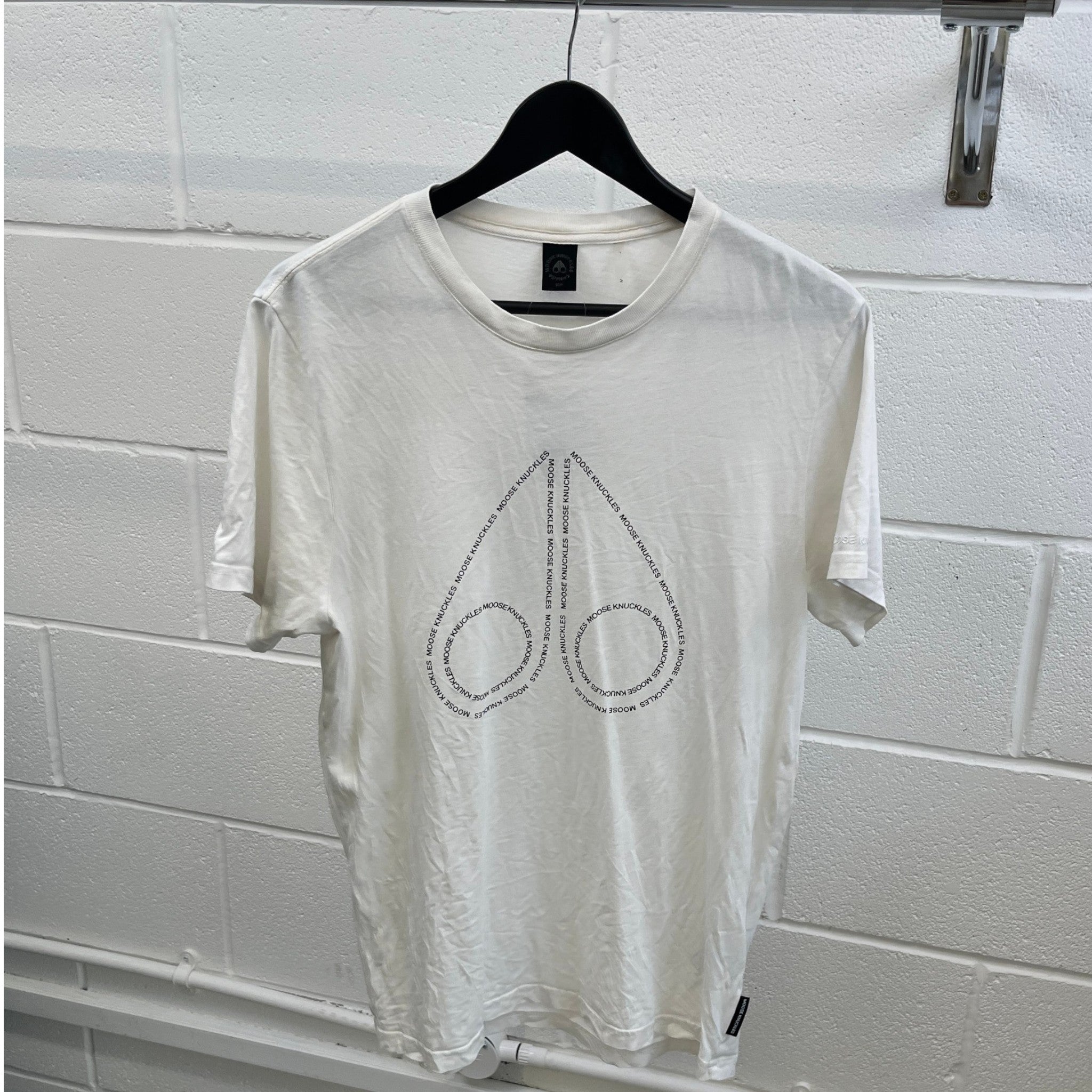 Men's 3Q Logo T-Shirt White Size S