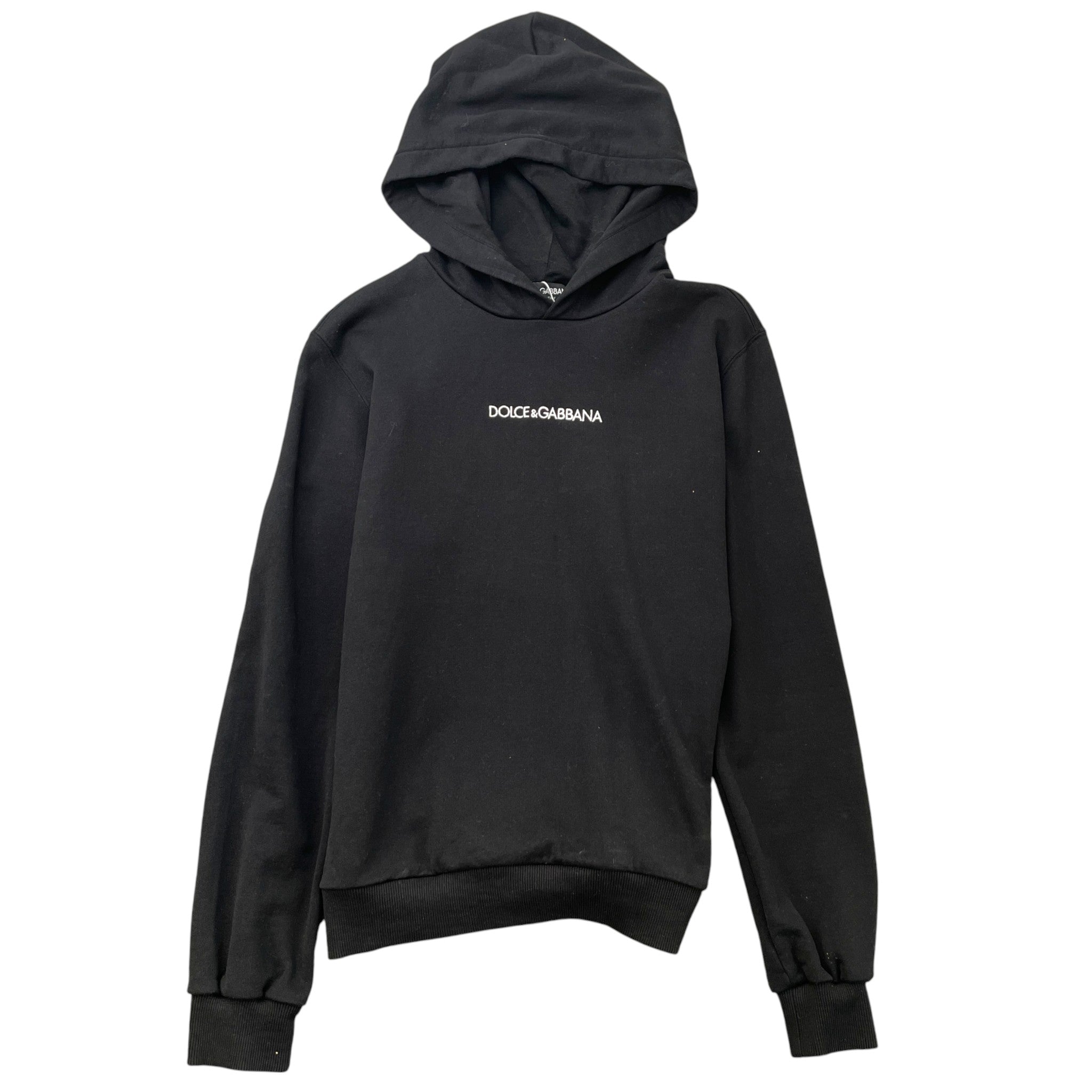 Men's Embroidered Logo Hoodie Black Size IT 48 / UK M