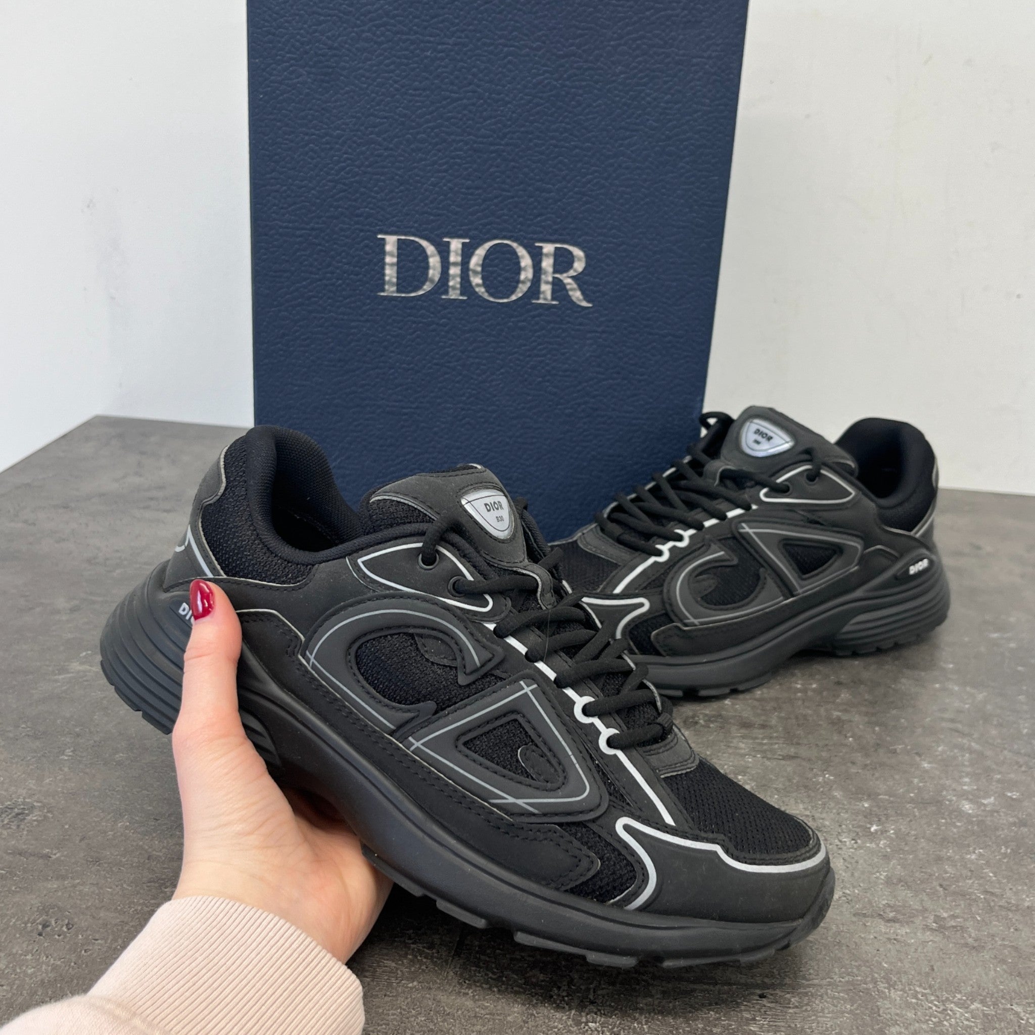 Men's B30 Low Trainers Black Size EU 40 / UK 6