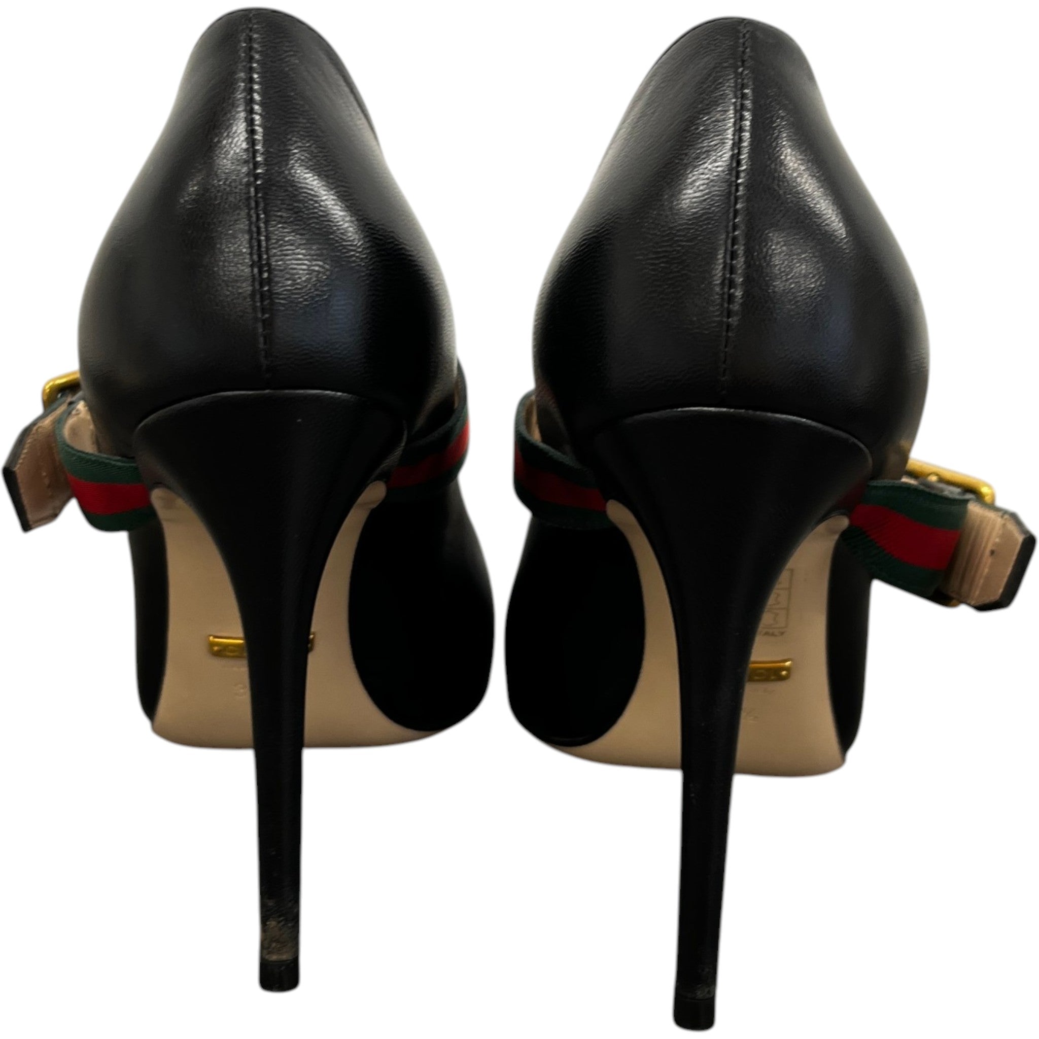 Women's Mary Jane Web Heels Black Size EU 36.5 / UK 3.5