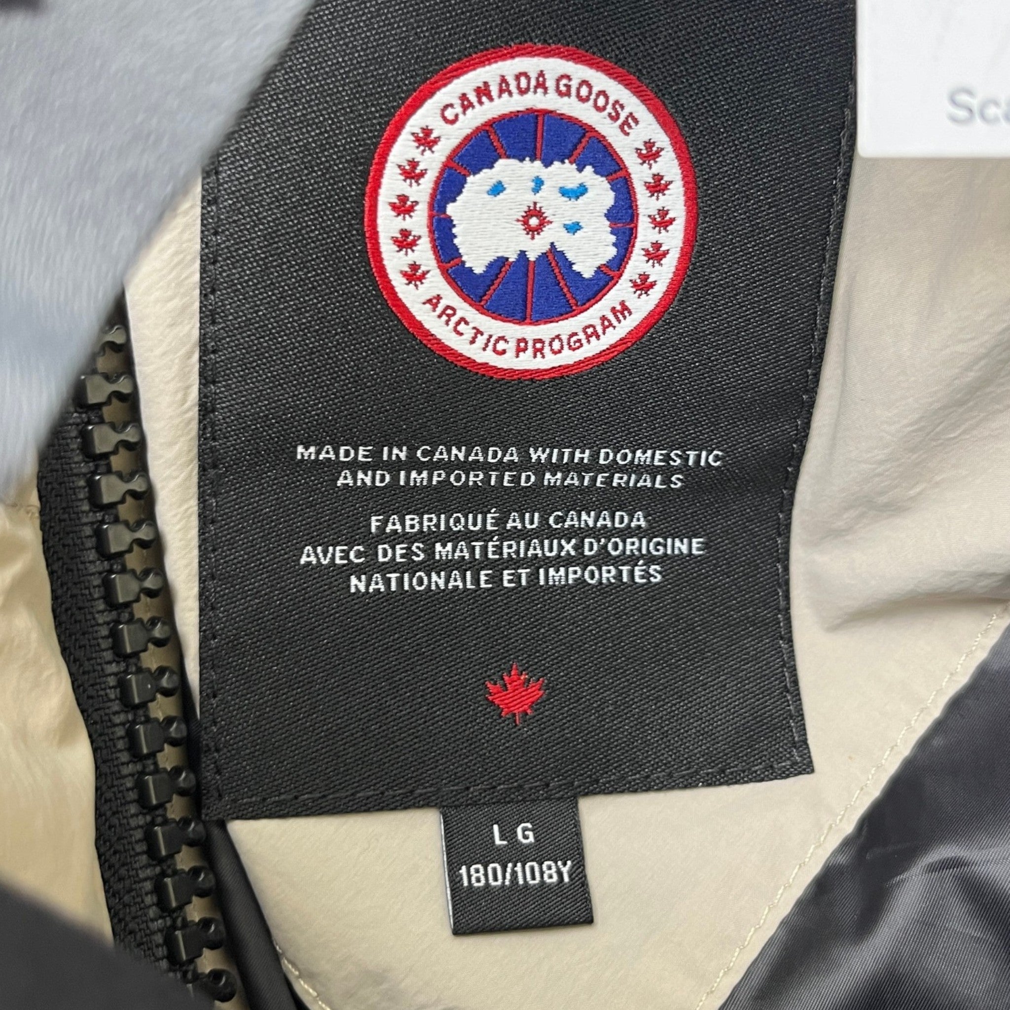 Men's Croft Puffer Down Jacket Beige Size L