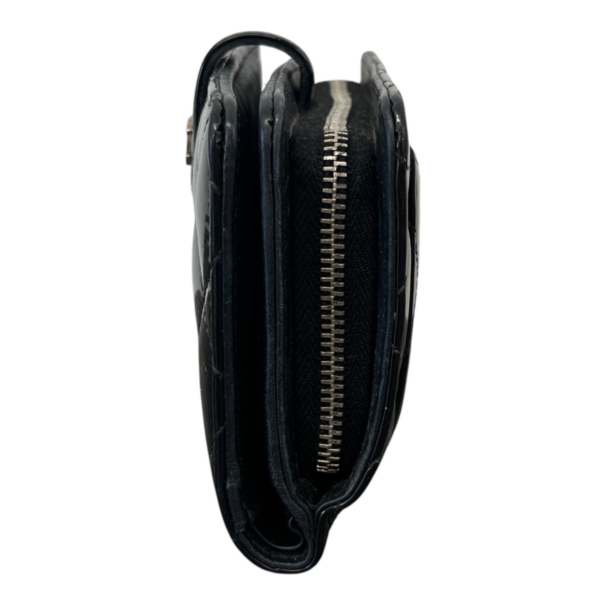 Women's Matelasse Bifold Purse Black