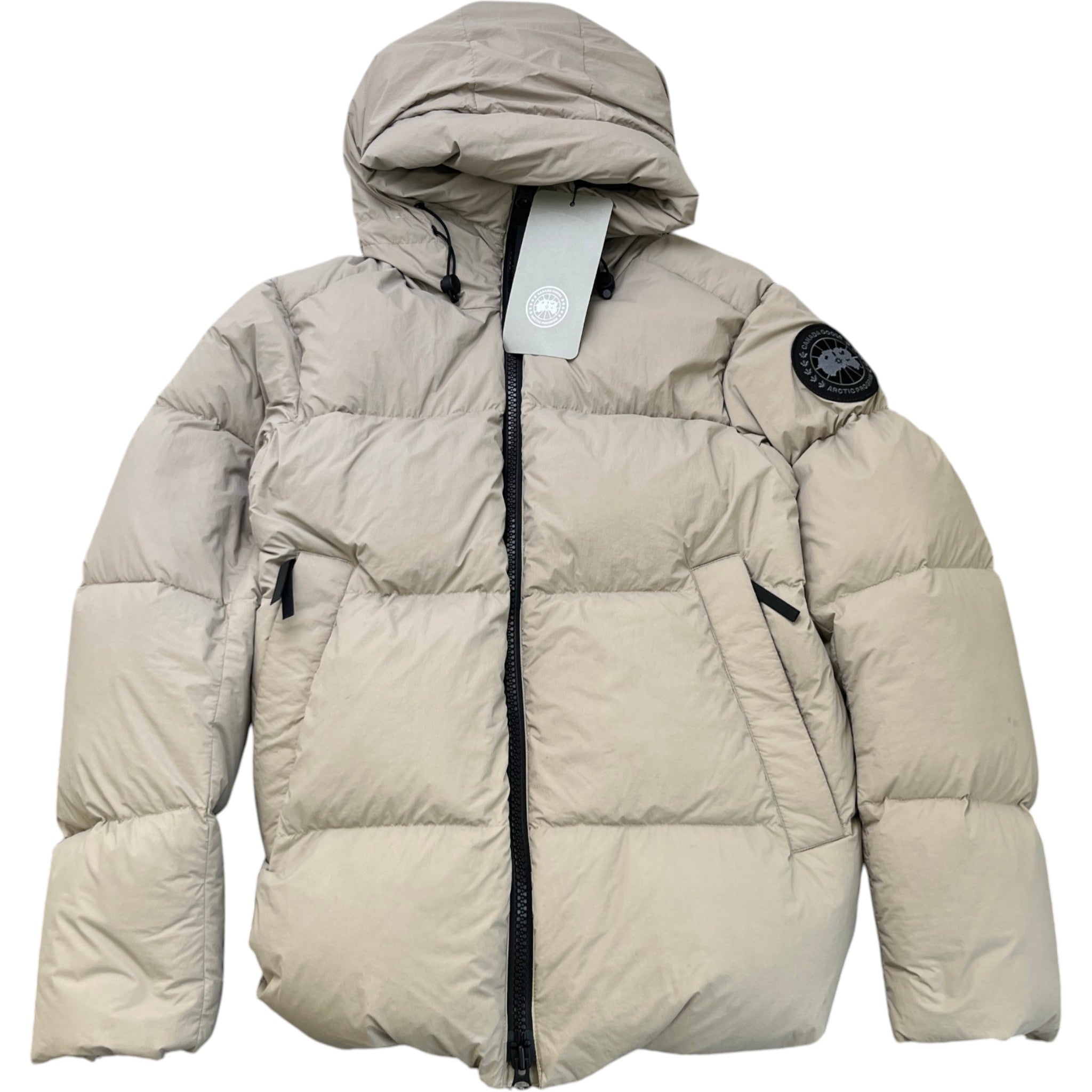 Men's Croft Puffer Down Jacket Beige Size L