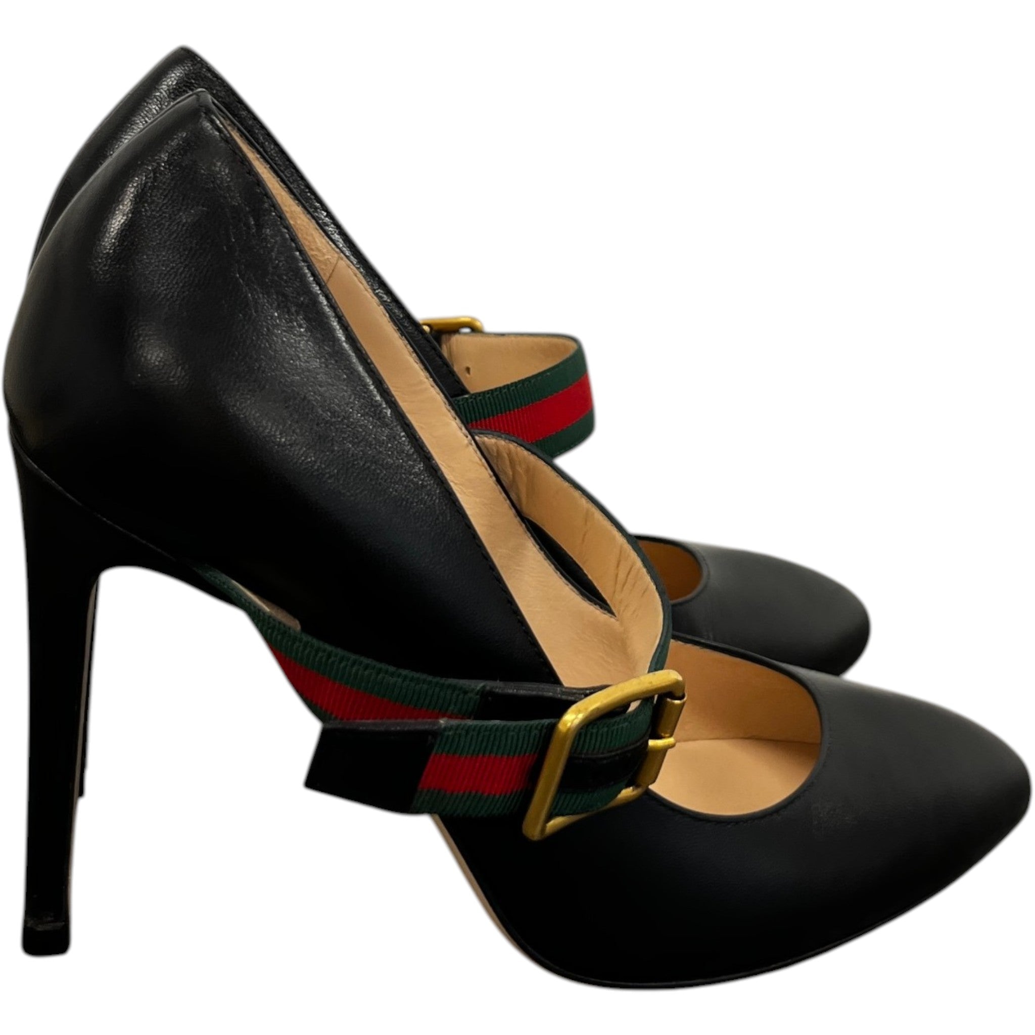 Women's Mary Jane Web Heels Black Size EU 36.5 / UK 3.5