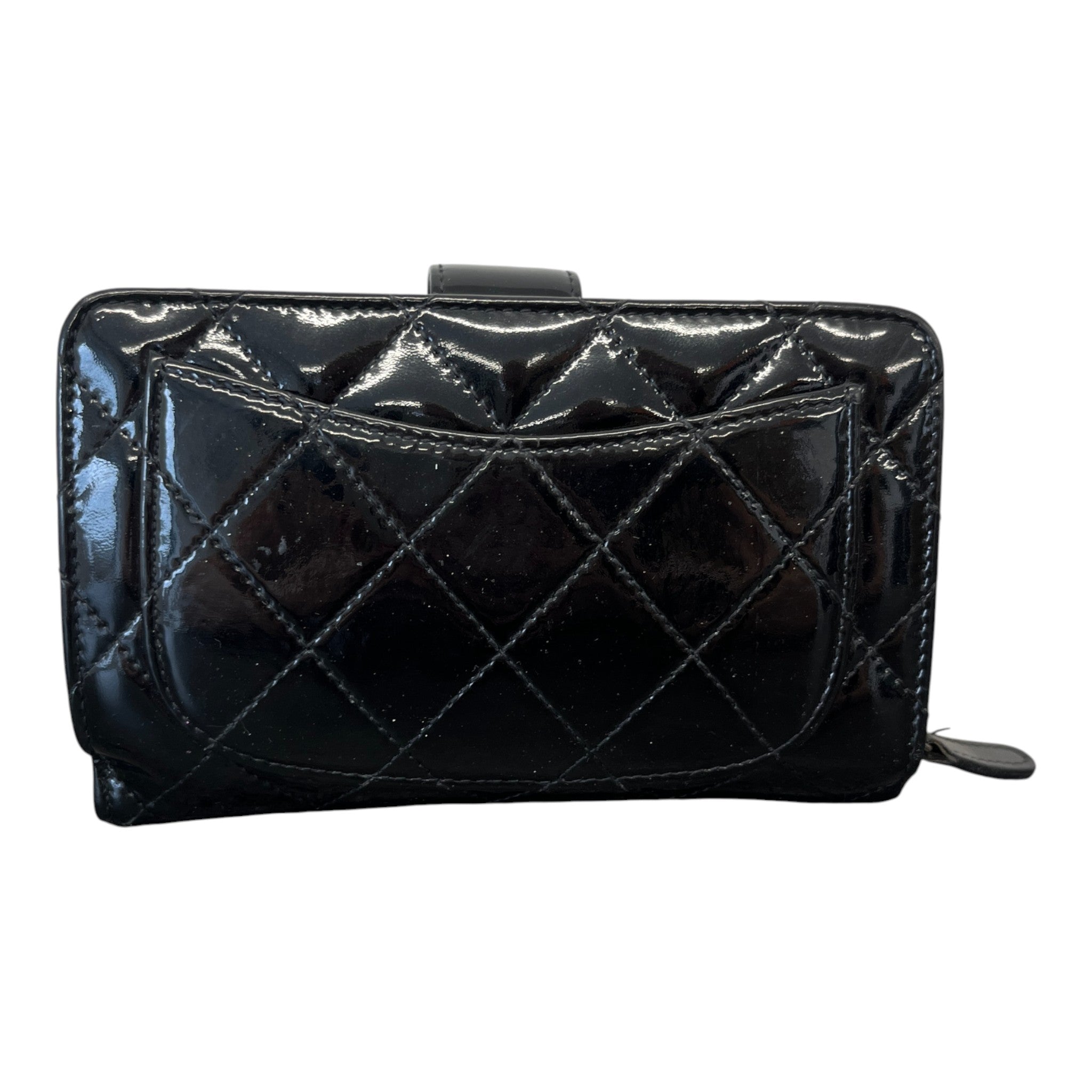 Women's Matelasse Bifold Purse Black