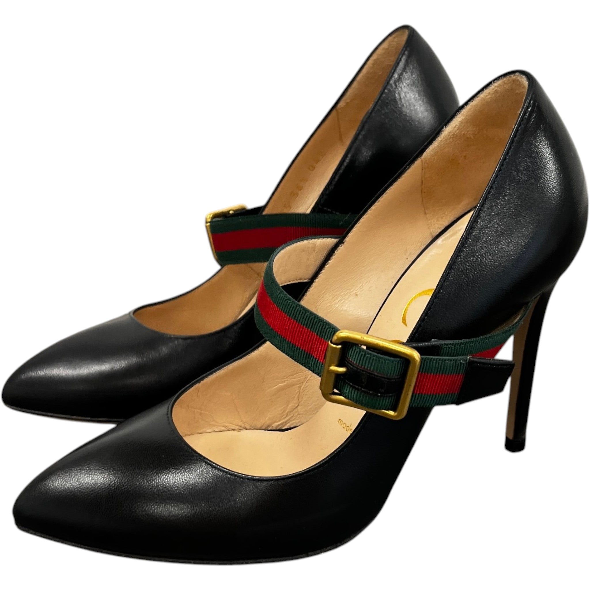 Women's Mary Jane Web Heels Black Size EU 36.5 / UK 3.5