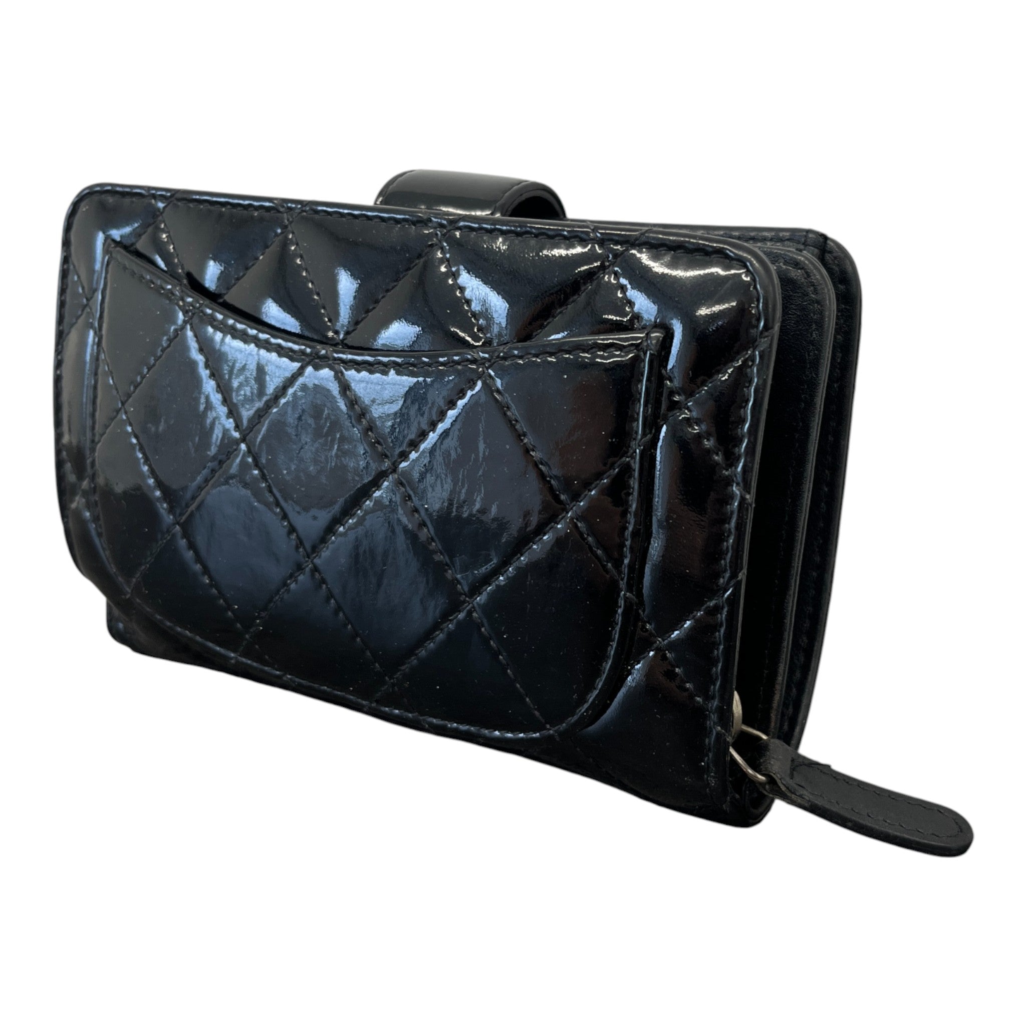 Women's Matelasse Bifold Purse Black
