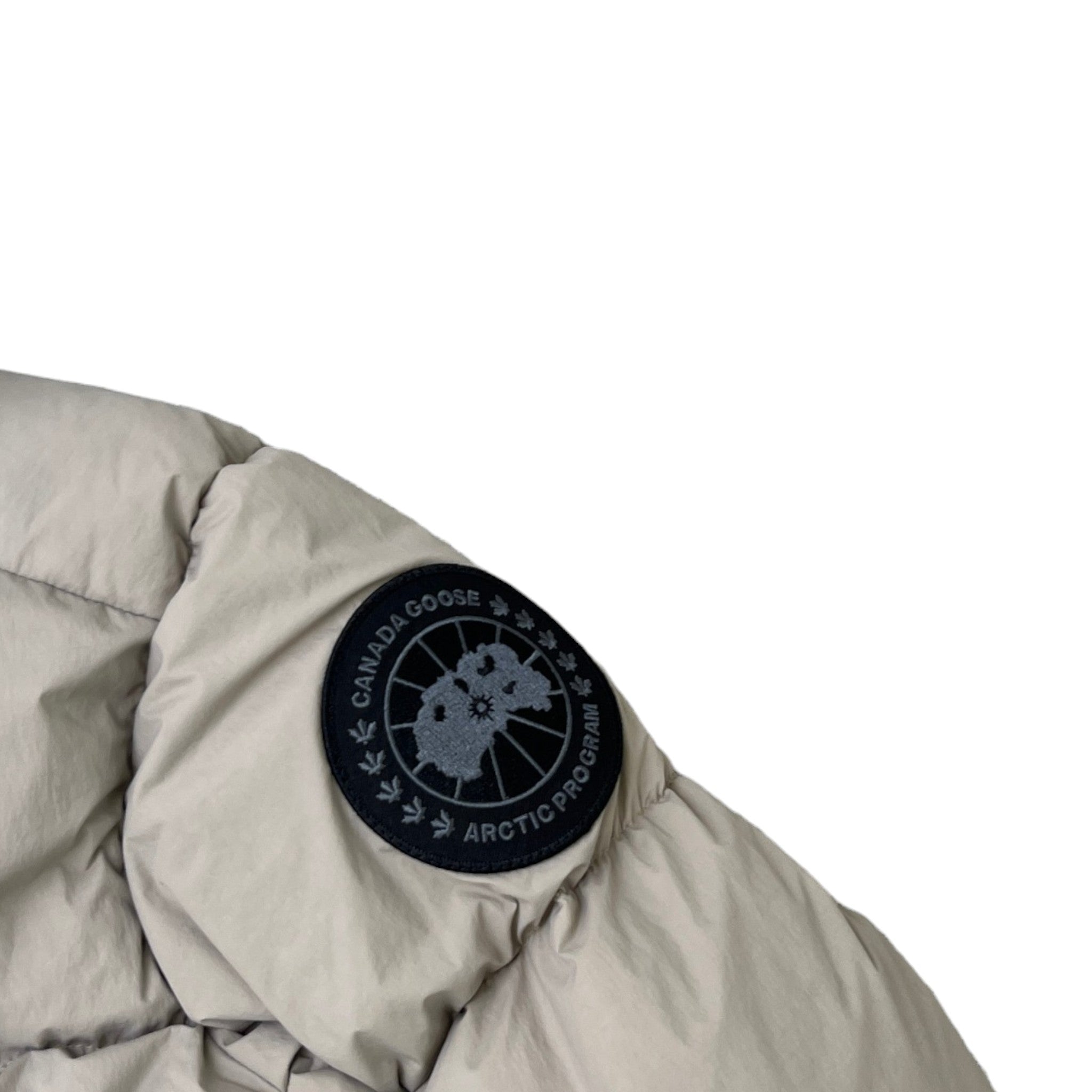 Men's Croft Puffer Down Jacket Beige Size L