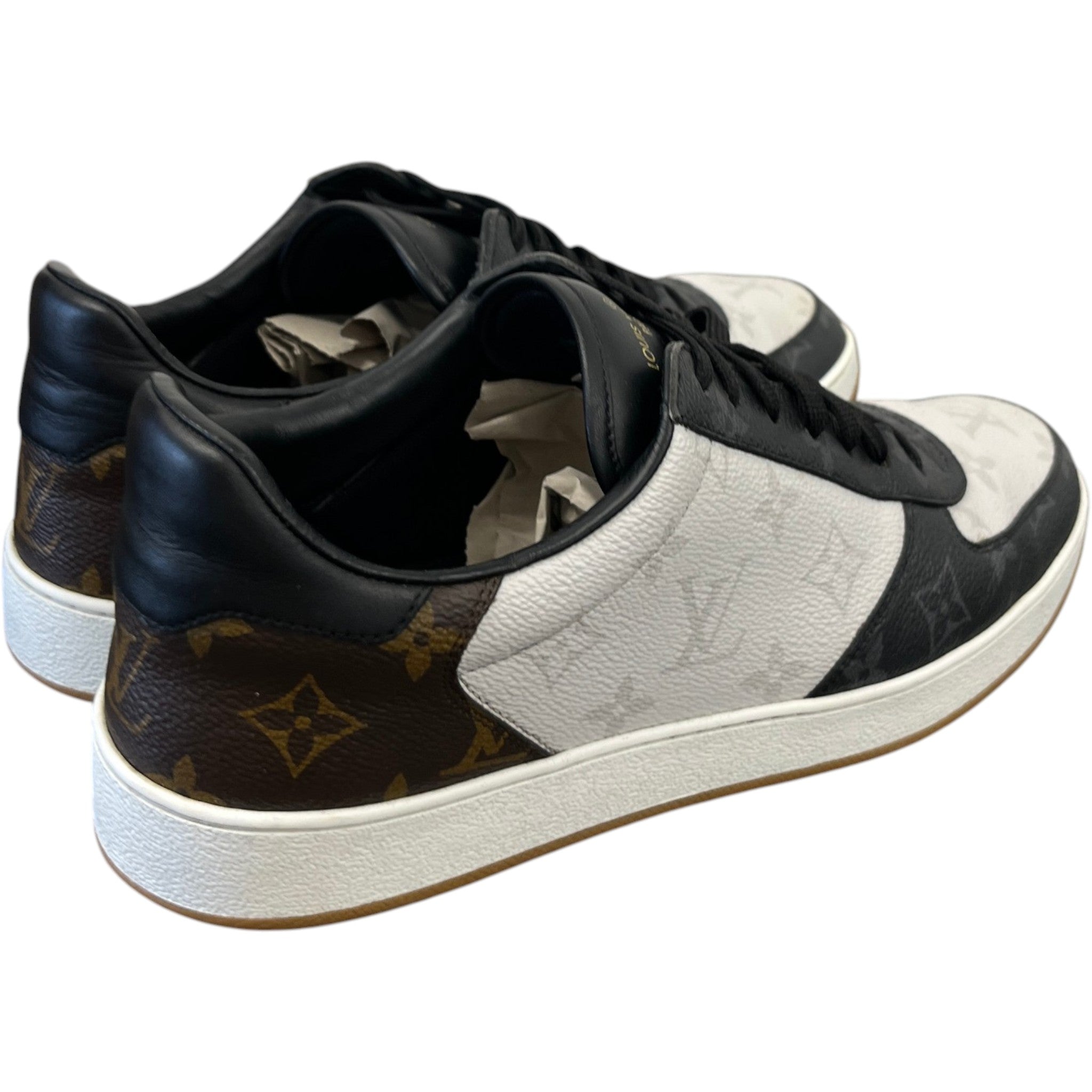 Men's Monogram Rivoli Low Trainers Black Size EU 41.5 / UK 7.5
