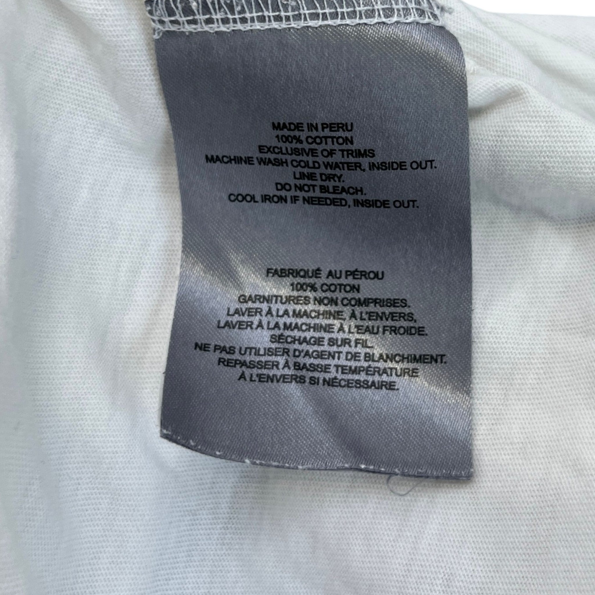 Men's 3Q Logo T-Shirt White Size S
