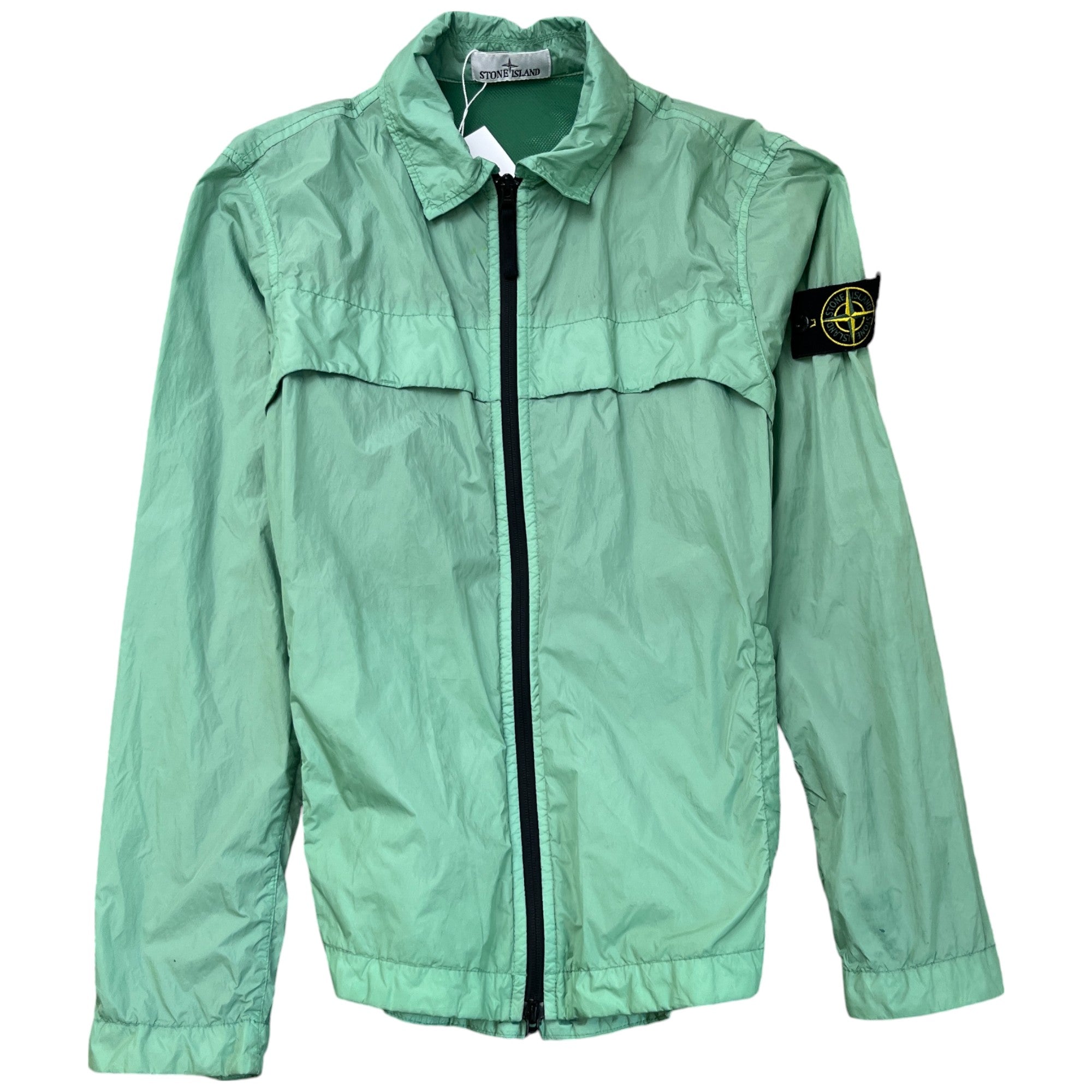 Men's Applique Logo Windbreaker Green Size S