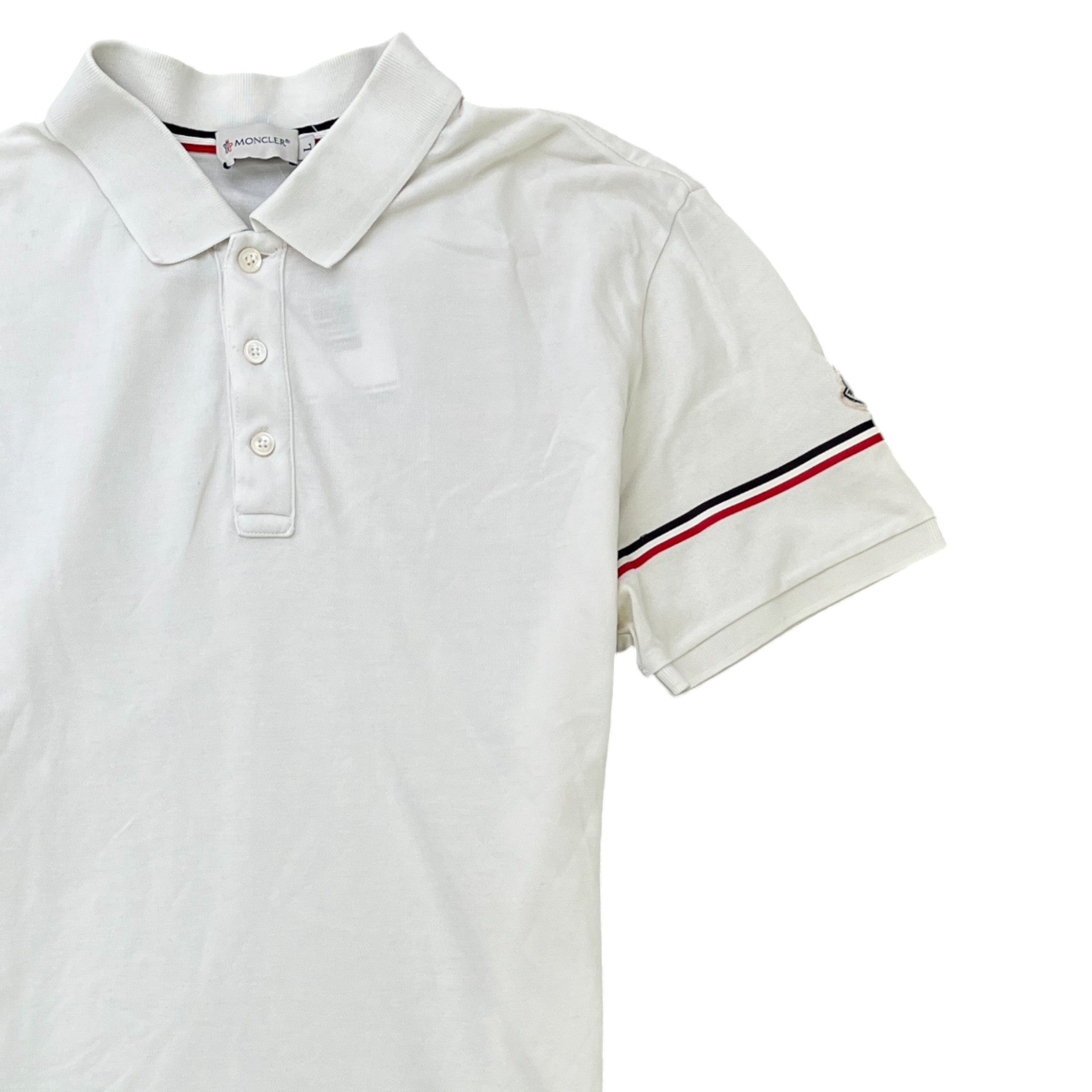 Men's Maglia Polo Shirt White Size L