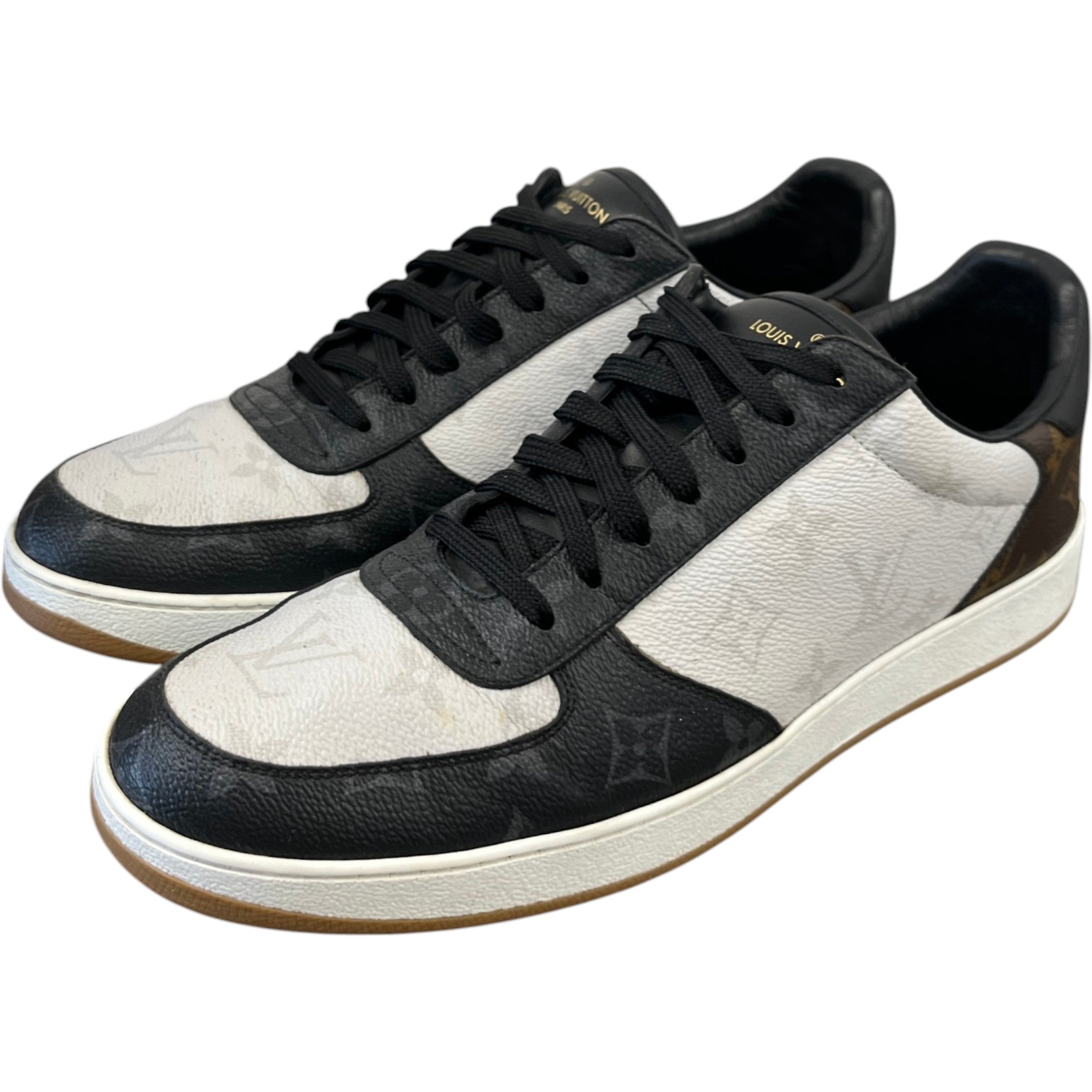 Men's Monogram Rivoli Low Trainers Black Size EU 41.5 / UK 7.5