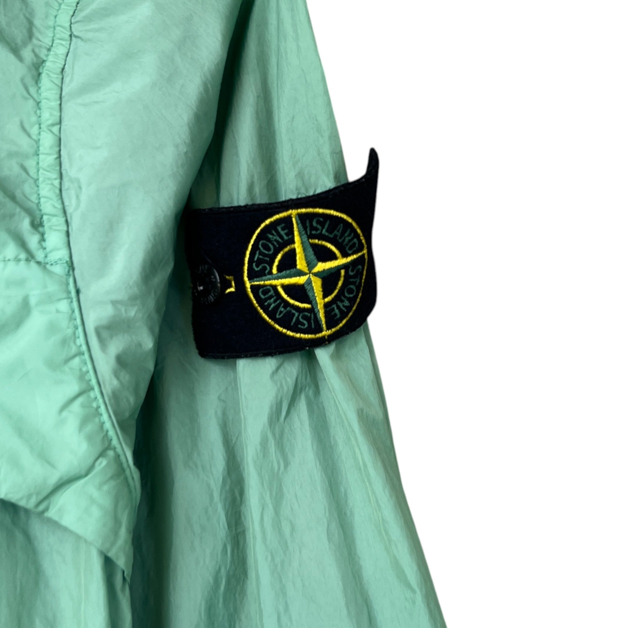 Men's Applique Logo Windbreaker Green Size S