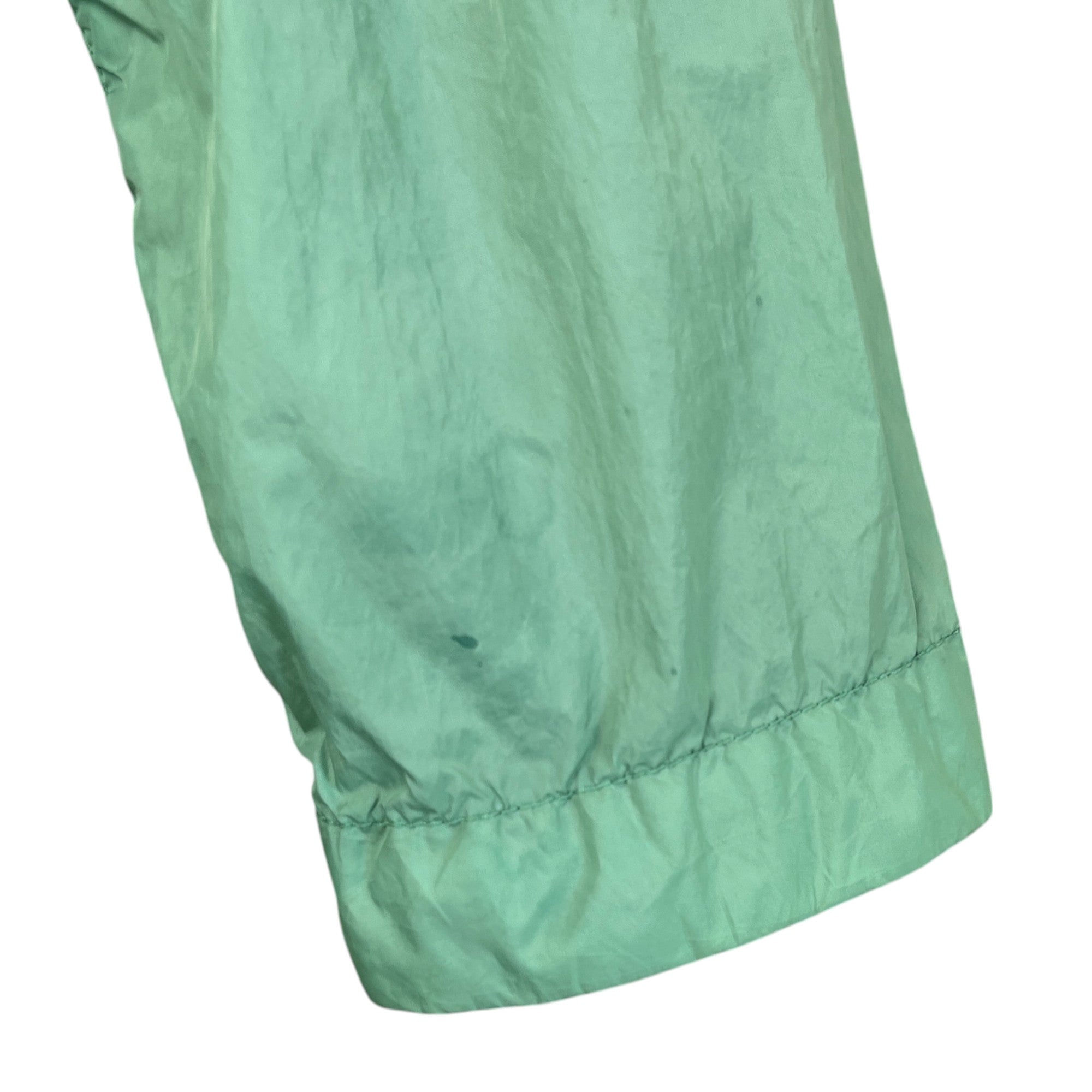 Men's Applique Logo Windbreaker Green Size S