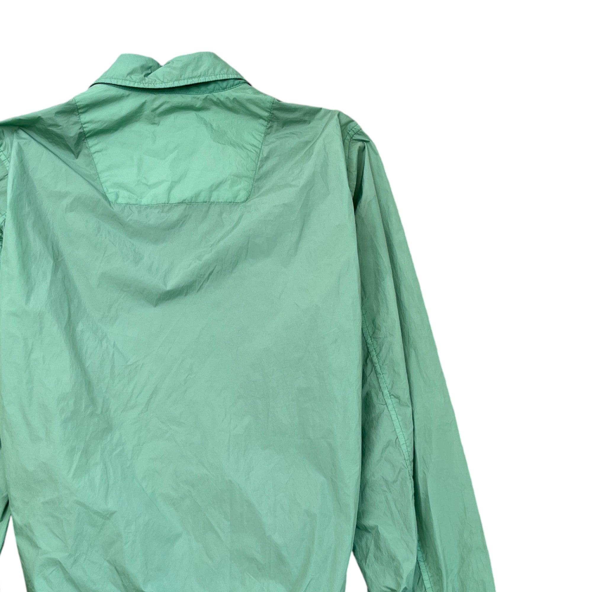 Men's Applique Logo Windbreaker Green Size S