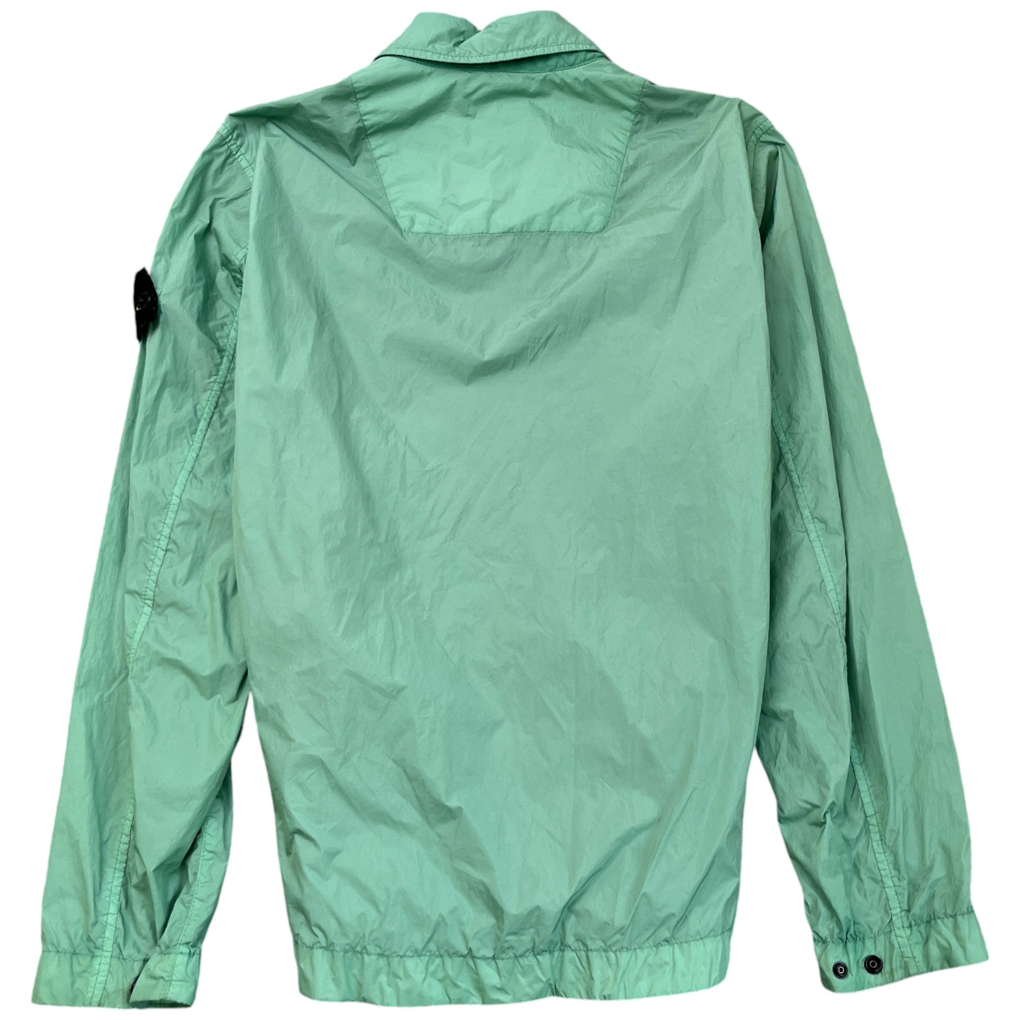 Men's Applique Logo Windbreaker Green Size S