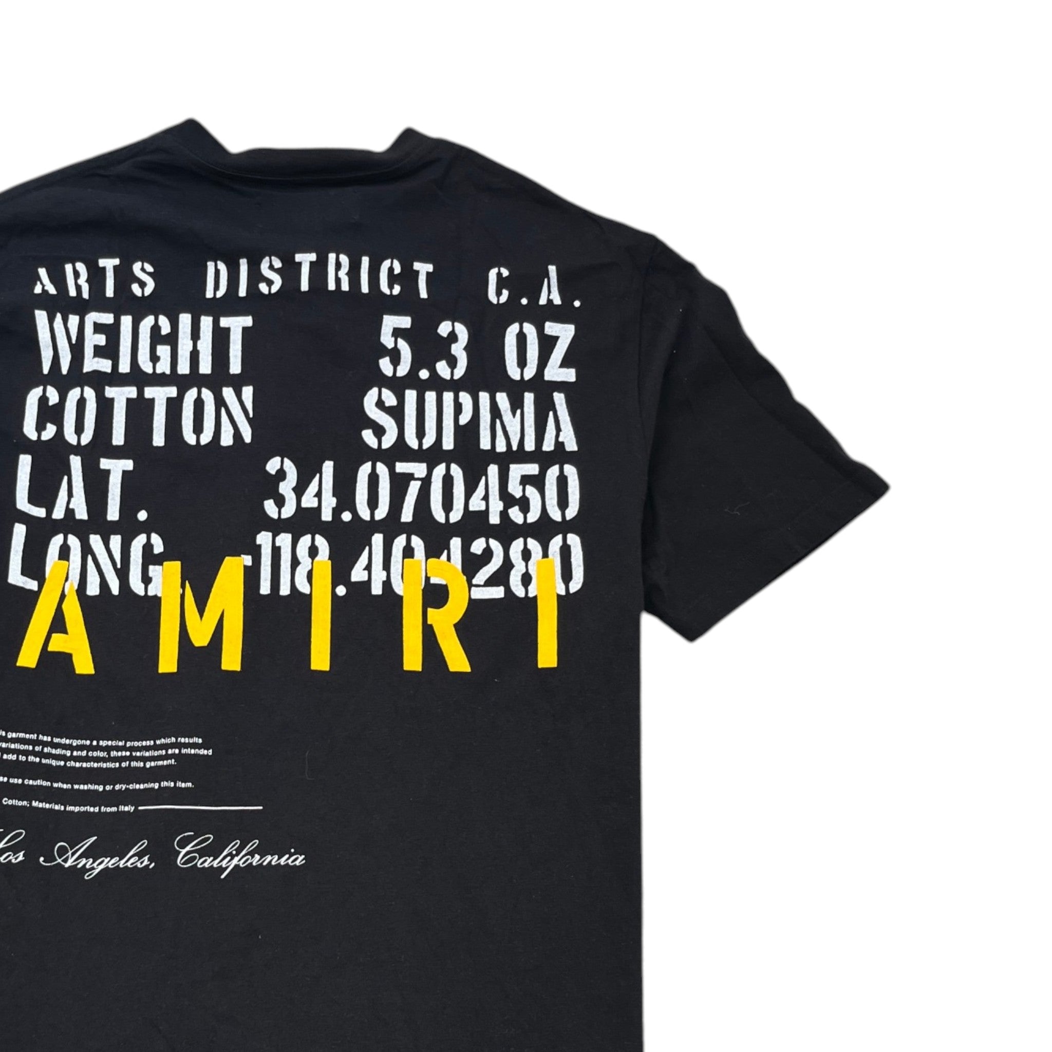 Men's Military Specs Stencil T-Shirt Black Size S