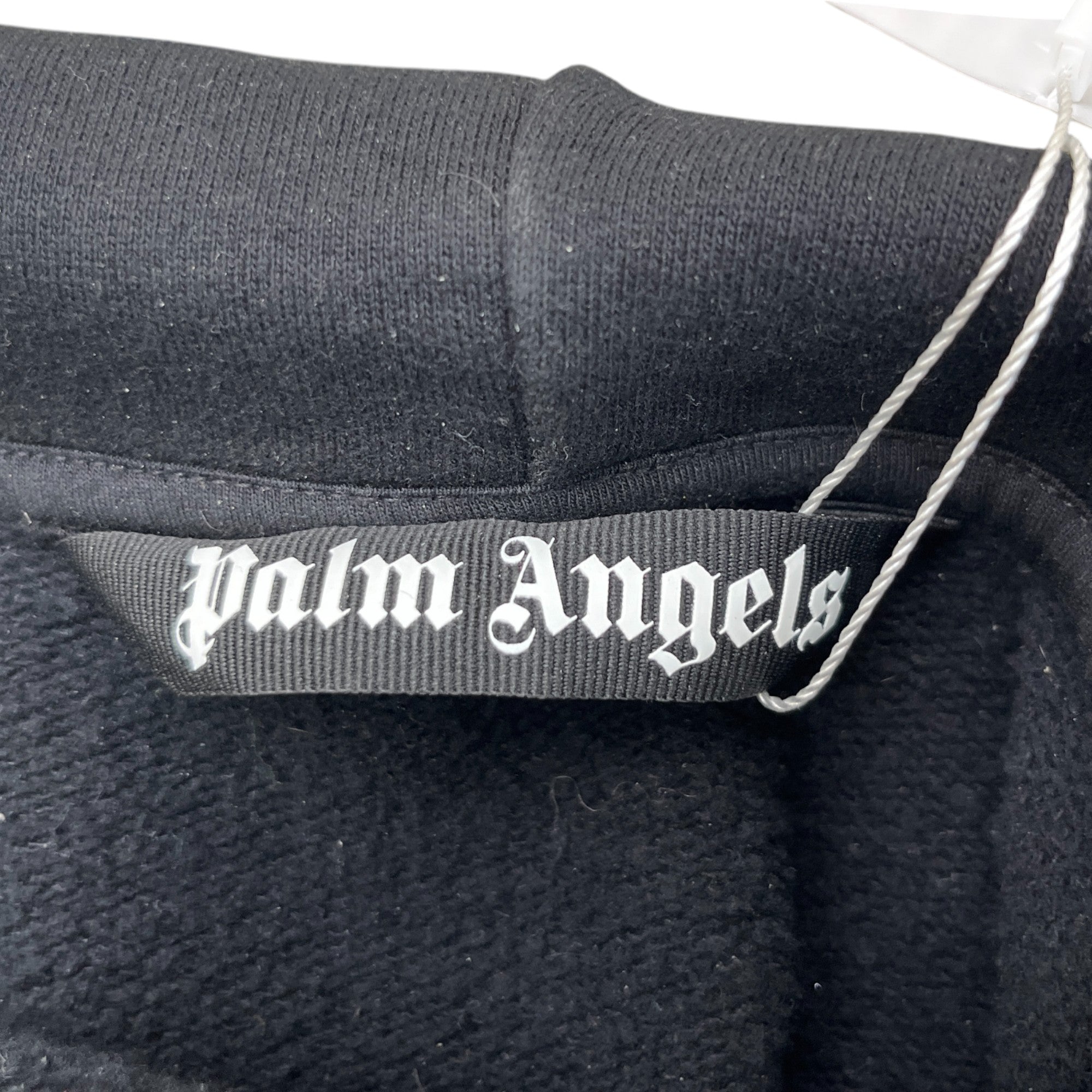 Men's Star Logo Print Hoodie Black Size M