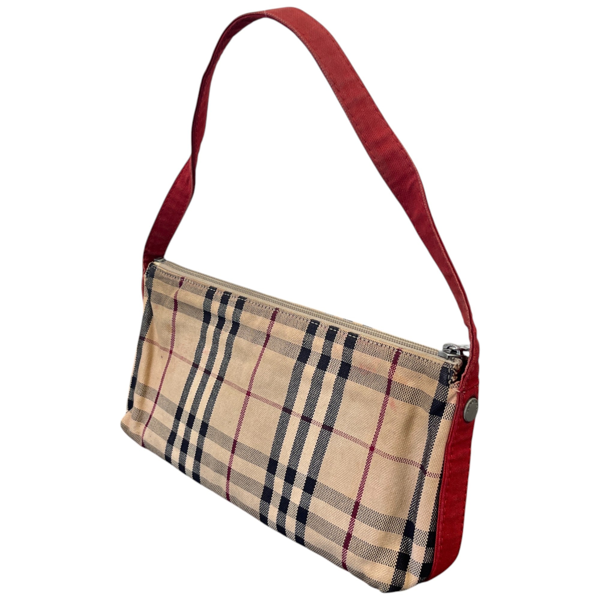 Women's Checkered Shoulder Bag Beige