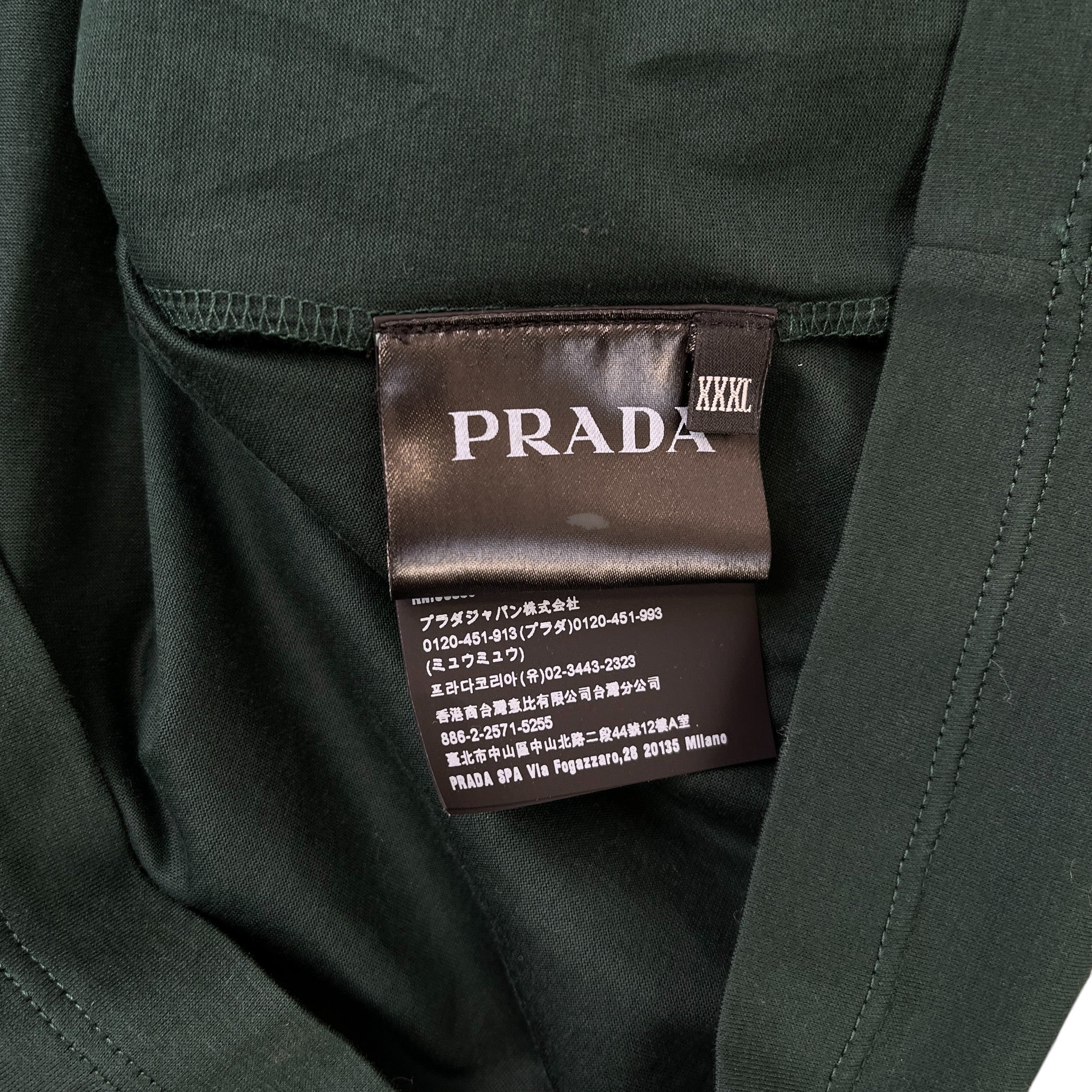 Men's Embroidered Logo Polo Shirt Green Size XXXL