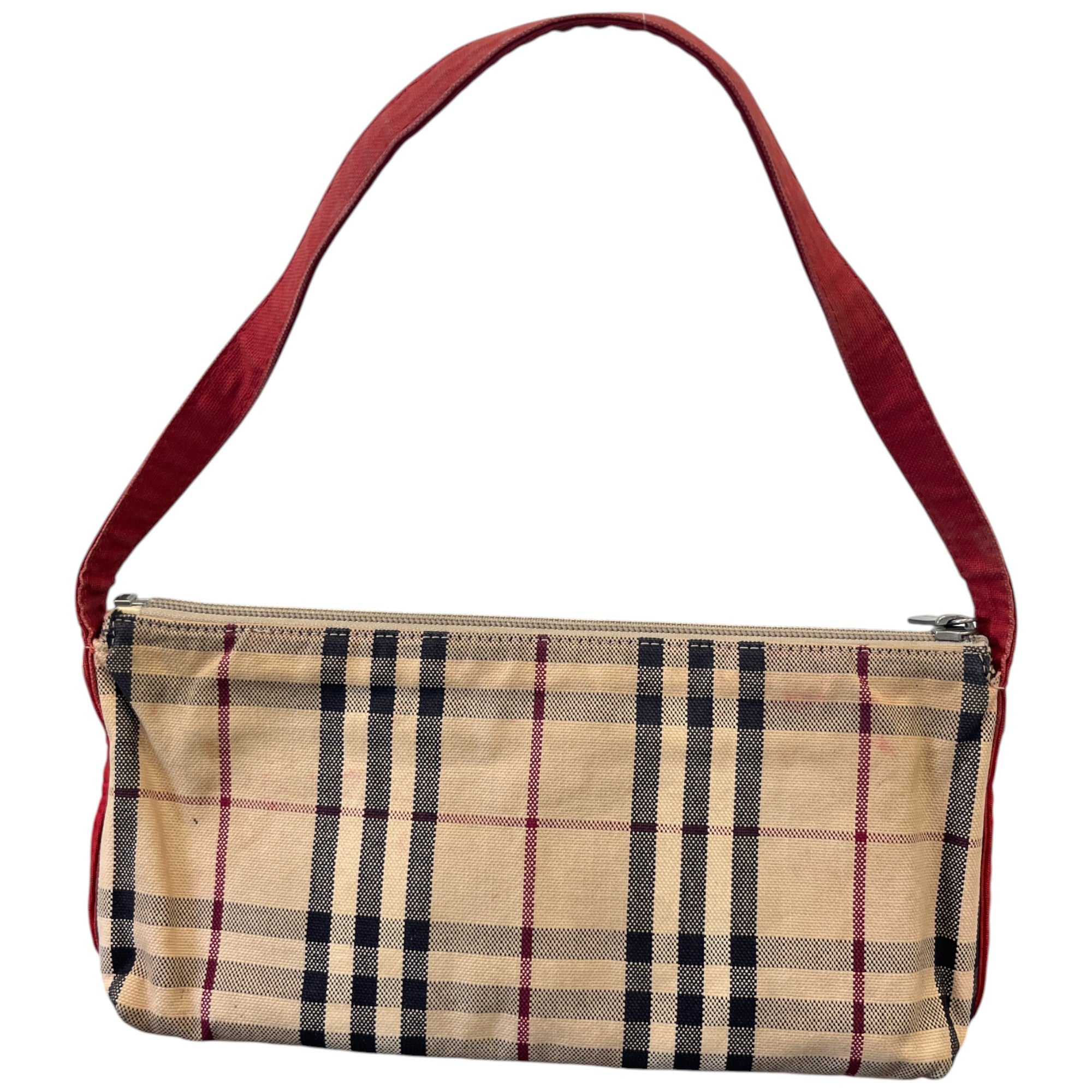 Women's Checkered Shoulder Bag Beige