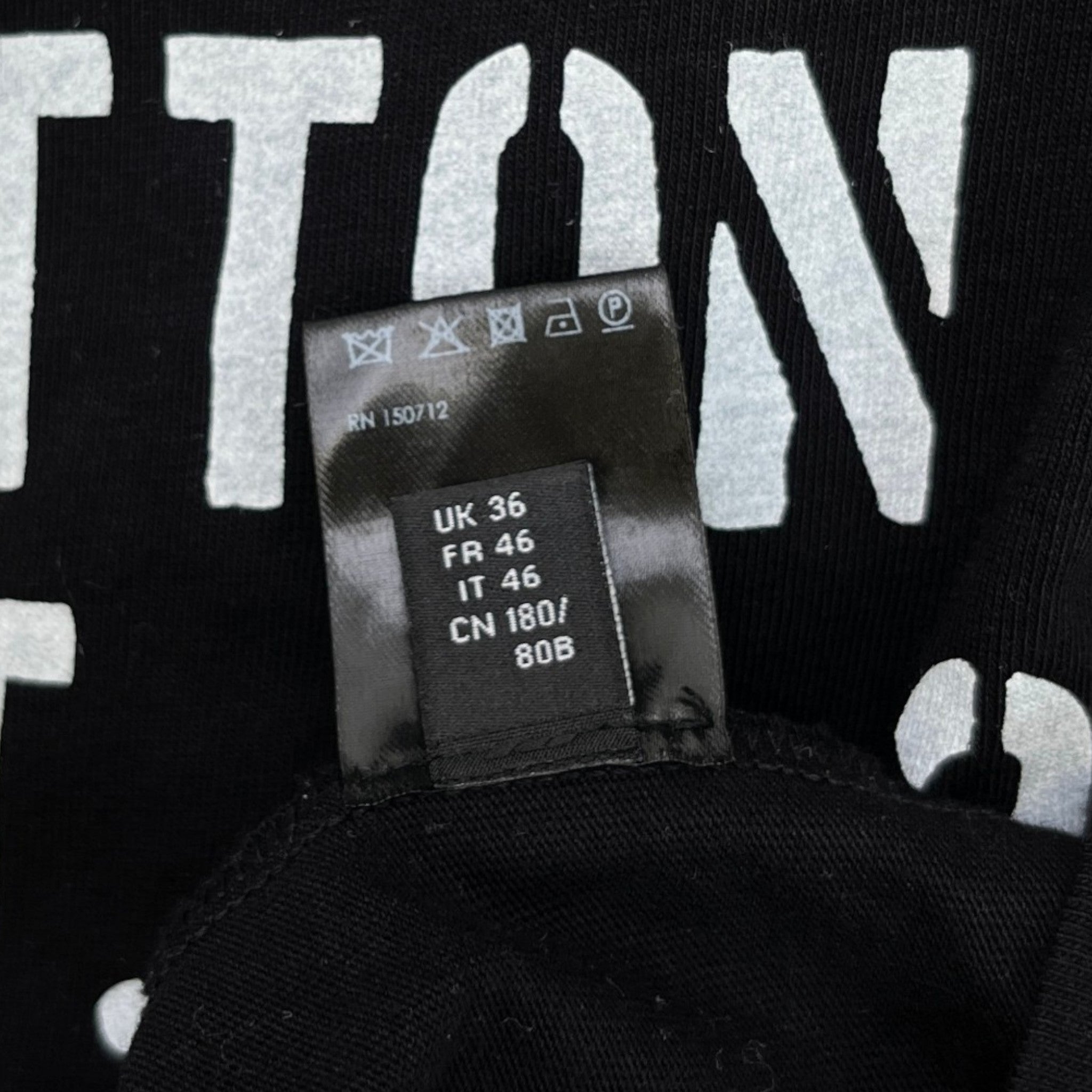 Men's Military Specs Stencil T-Shirt Black Size S