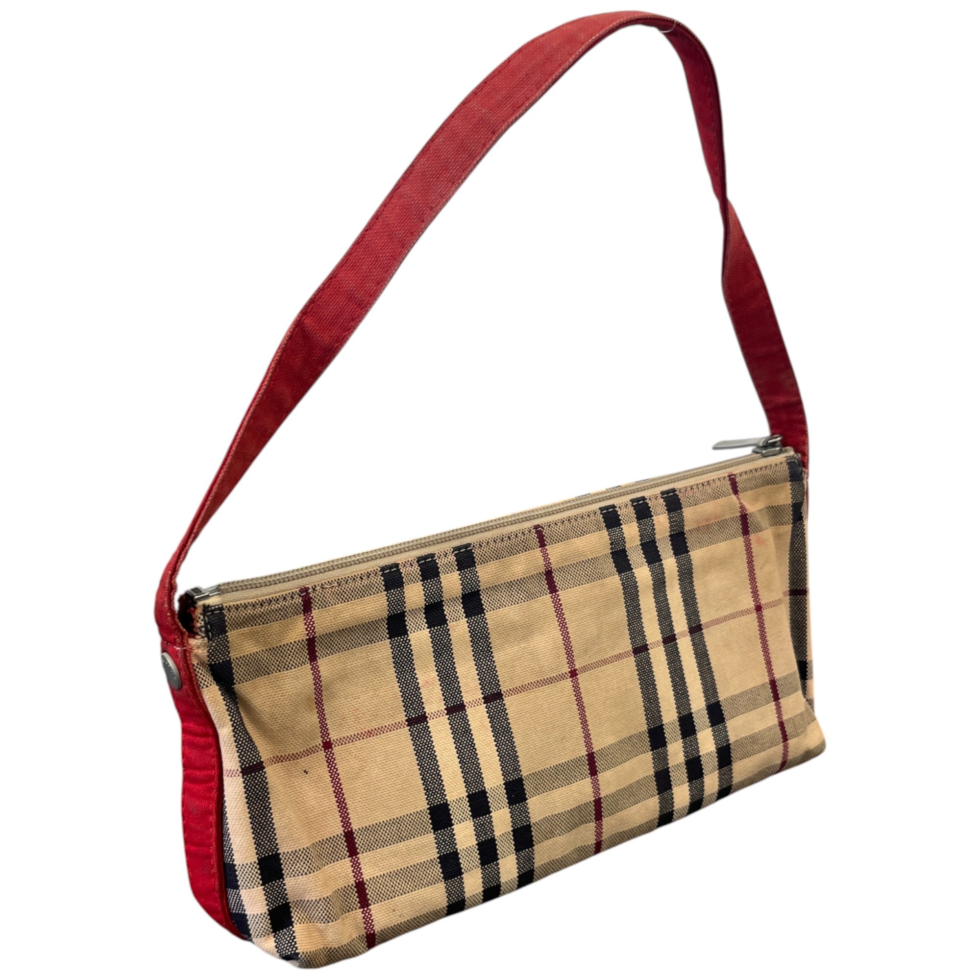 Women's Checkered Shoulder Bag Beige
