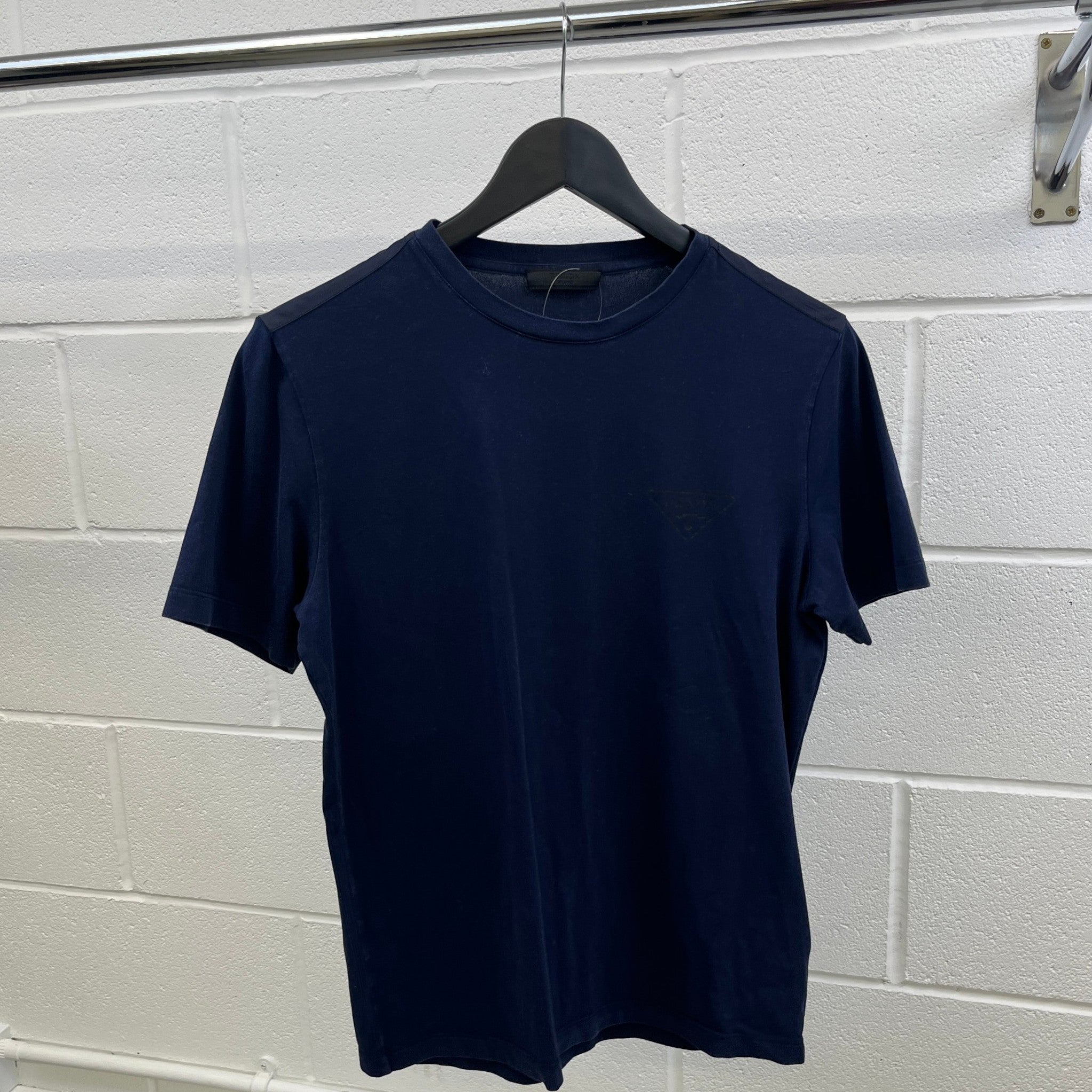 Men's Logo Print T-Shirt Navy Size S