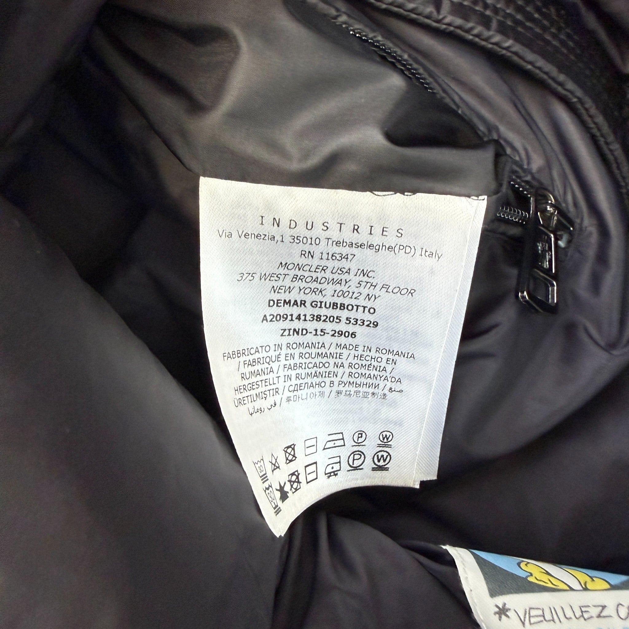 Men's Demar Down Jacket Black Size 4 / XL