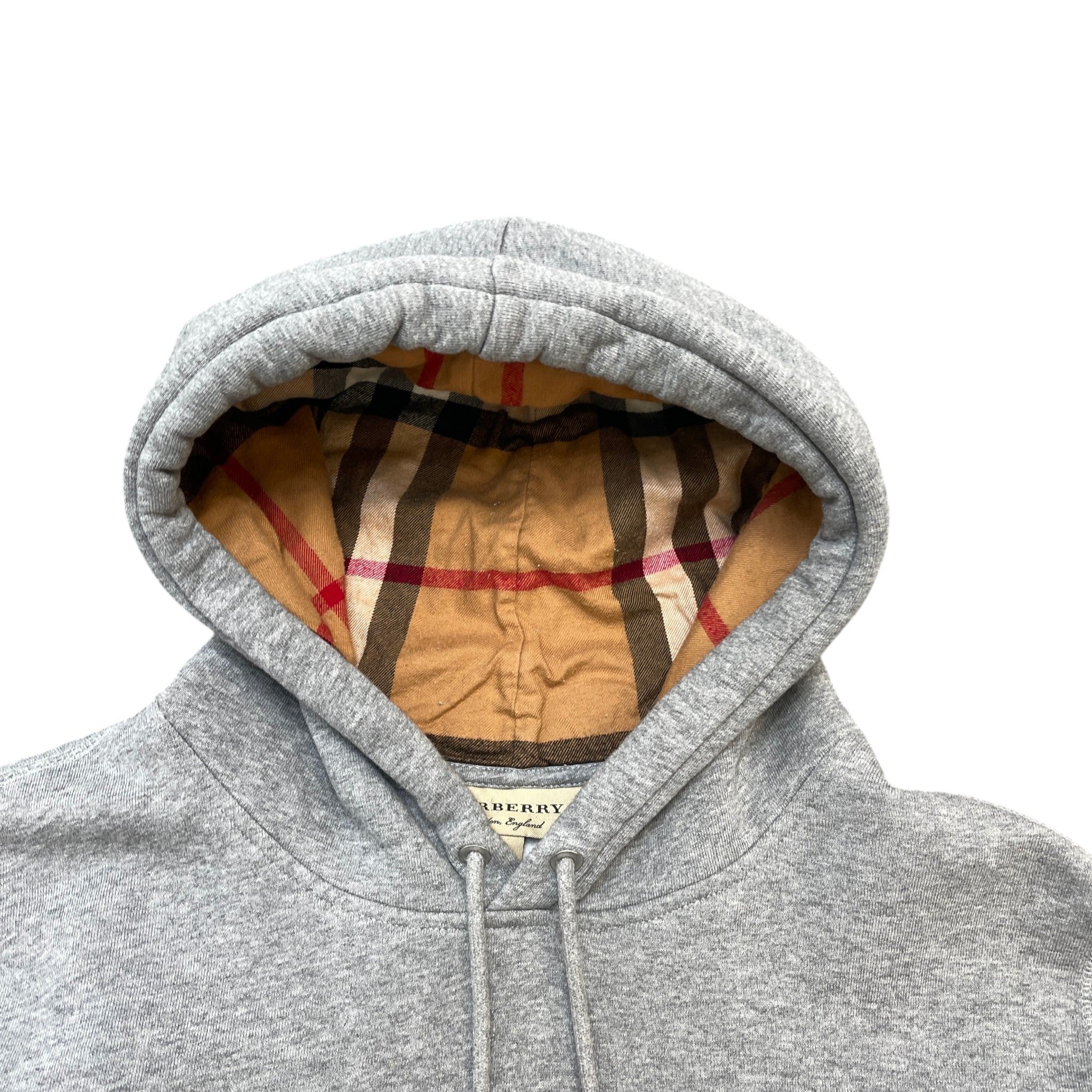 Men's Embroidered Logo Hoodie Grey Size L